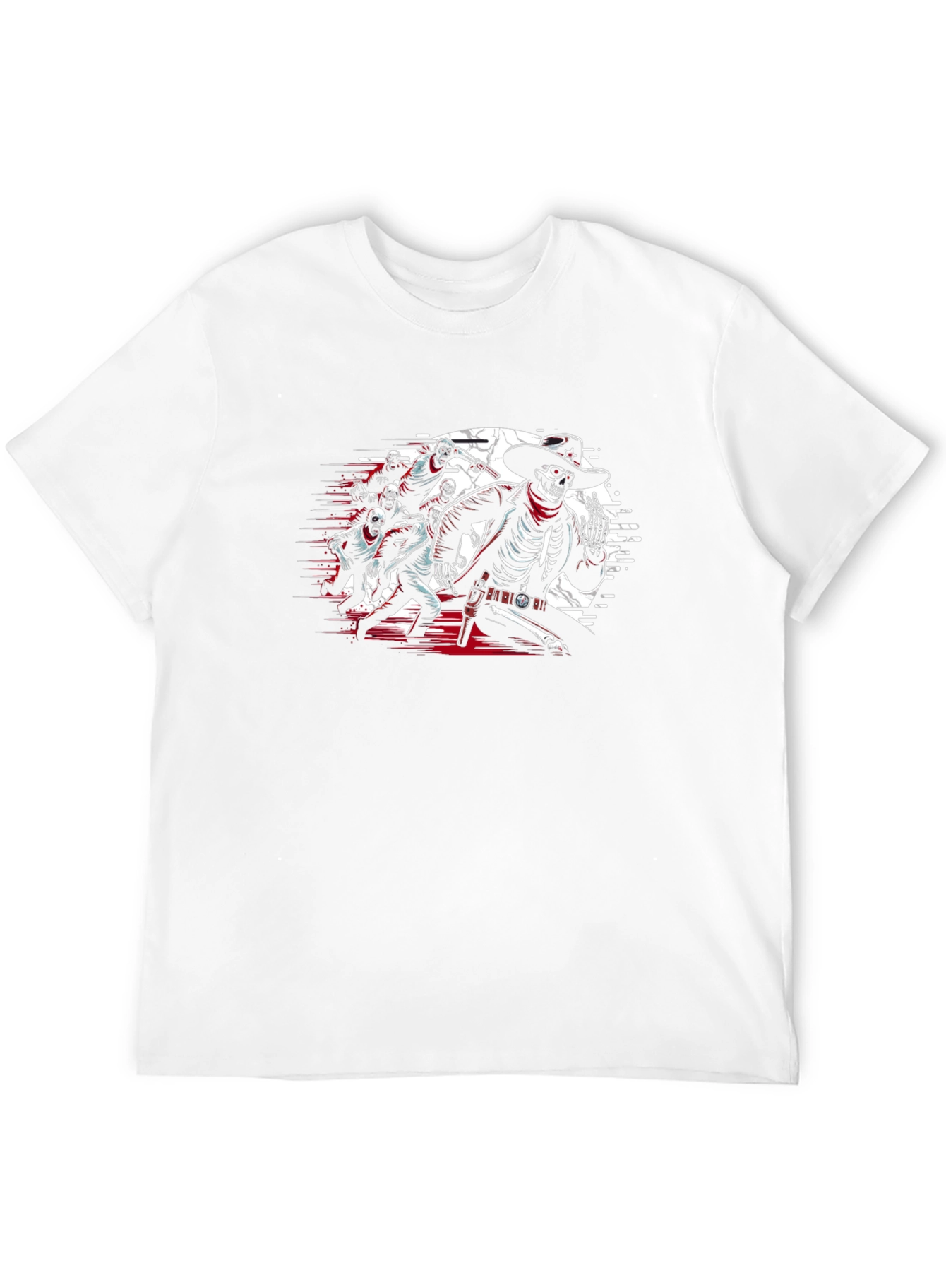 Skeleton Cowboy Gang T-Shirt - Wild West Undead