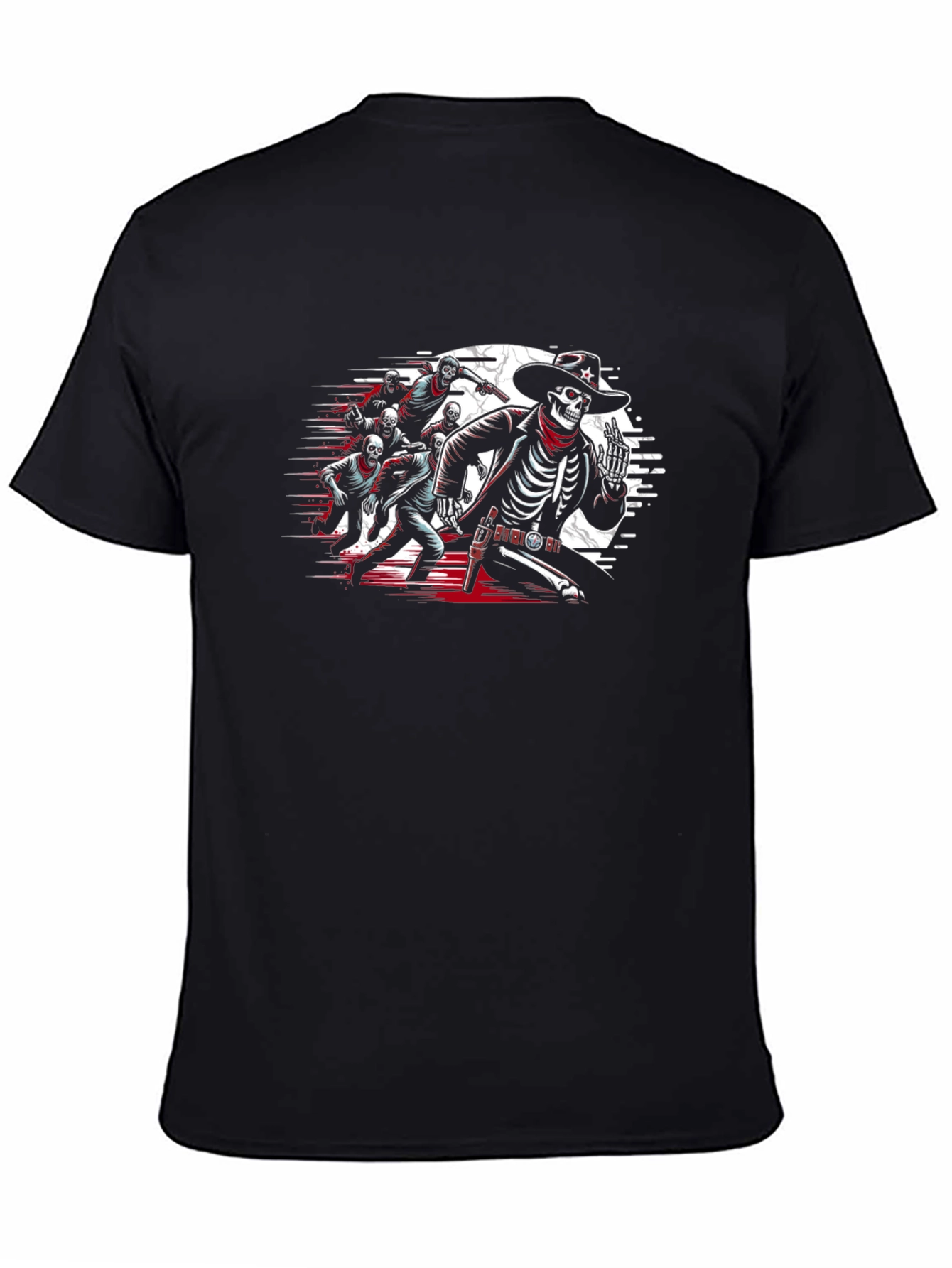 Skeleton Cowboy Gang T-Shirt - Wild West Undead