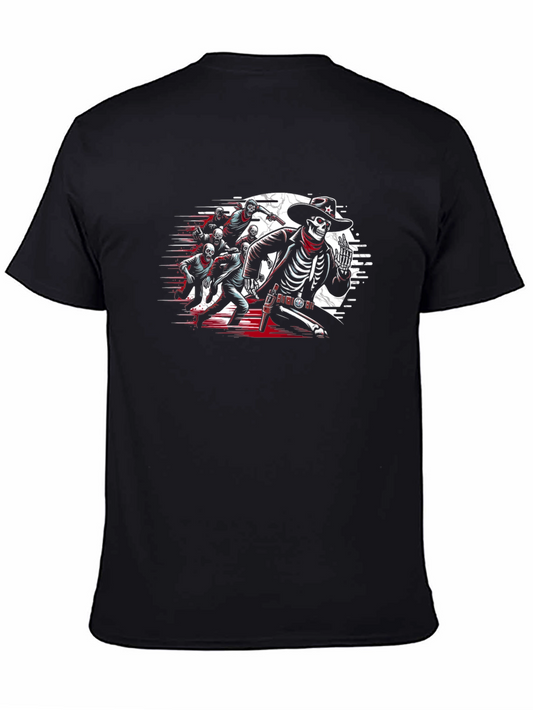 Skeleton Cowboy Gang T-Shirt - Wild West Undead