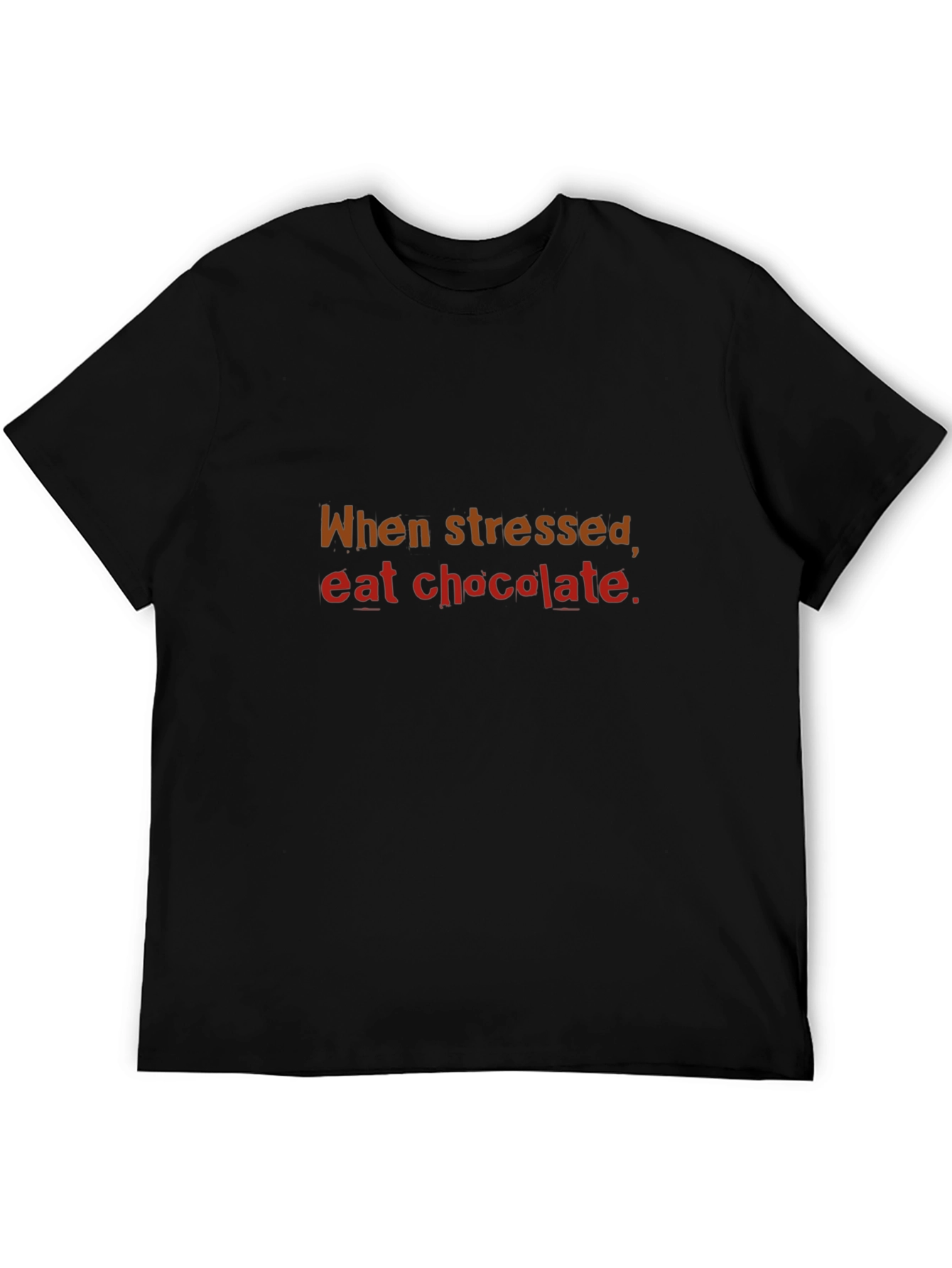When Stressed Eat Chocolate T-Shirt Comfort Tee
