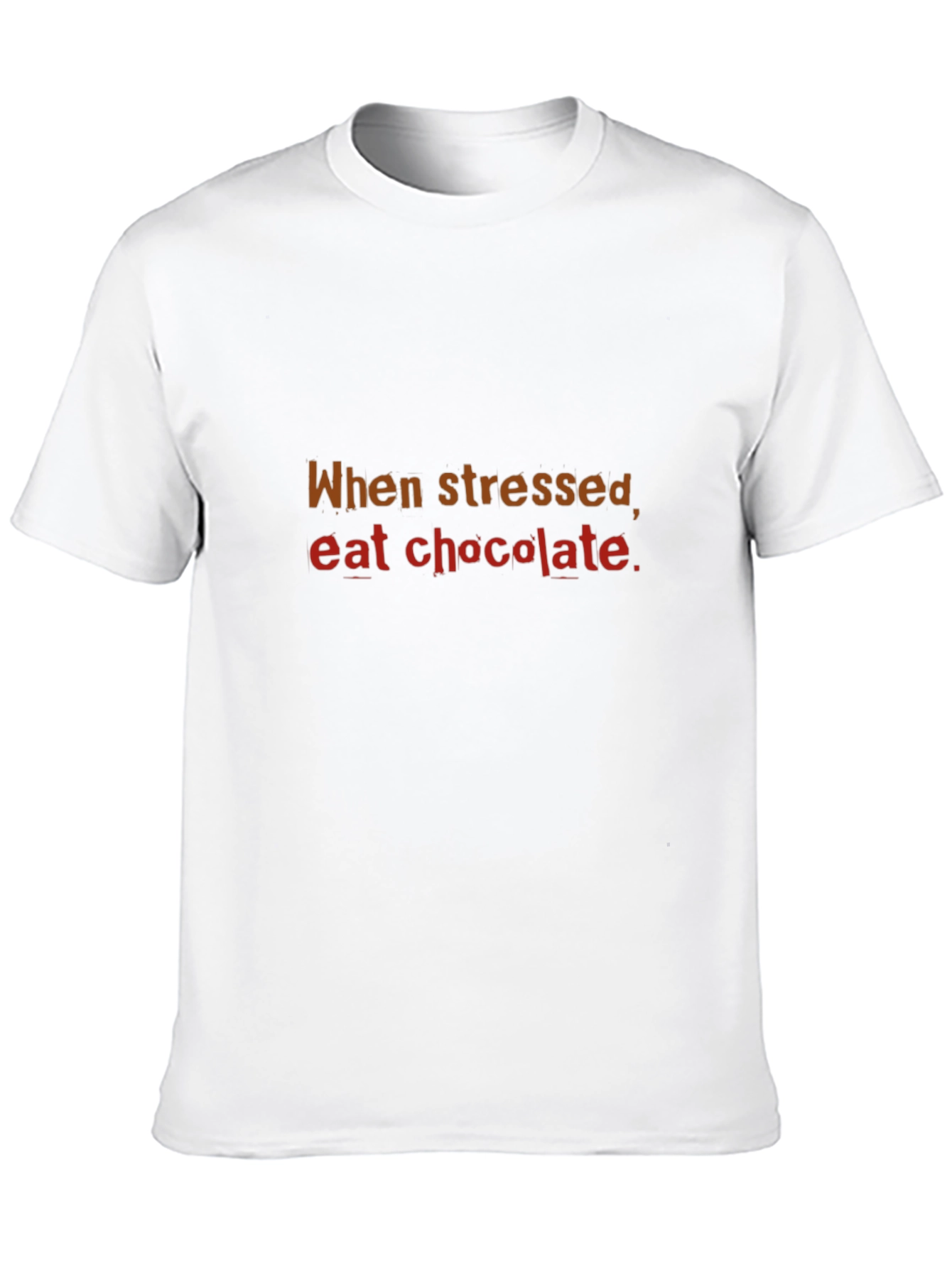 When Stressed Eat Chocolate T-Shirt Comfort Tee