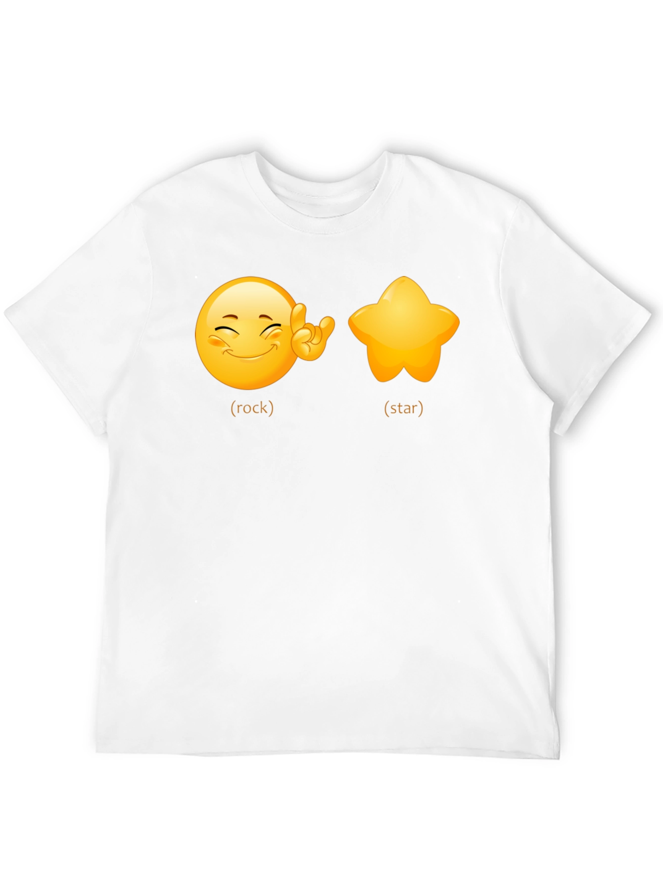 Rockstar Emoji Graphic Tee - Black