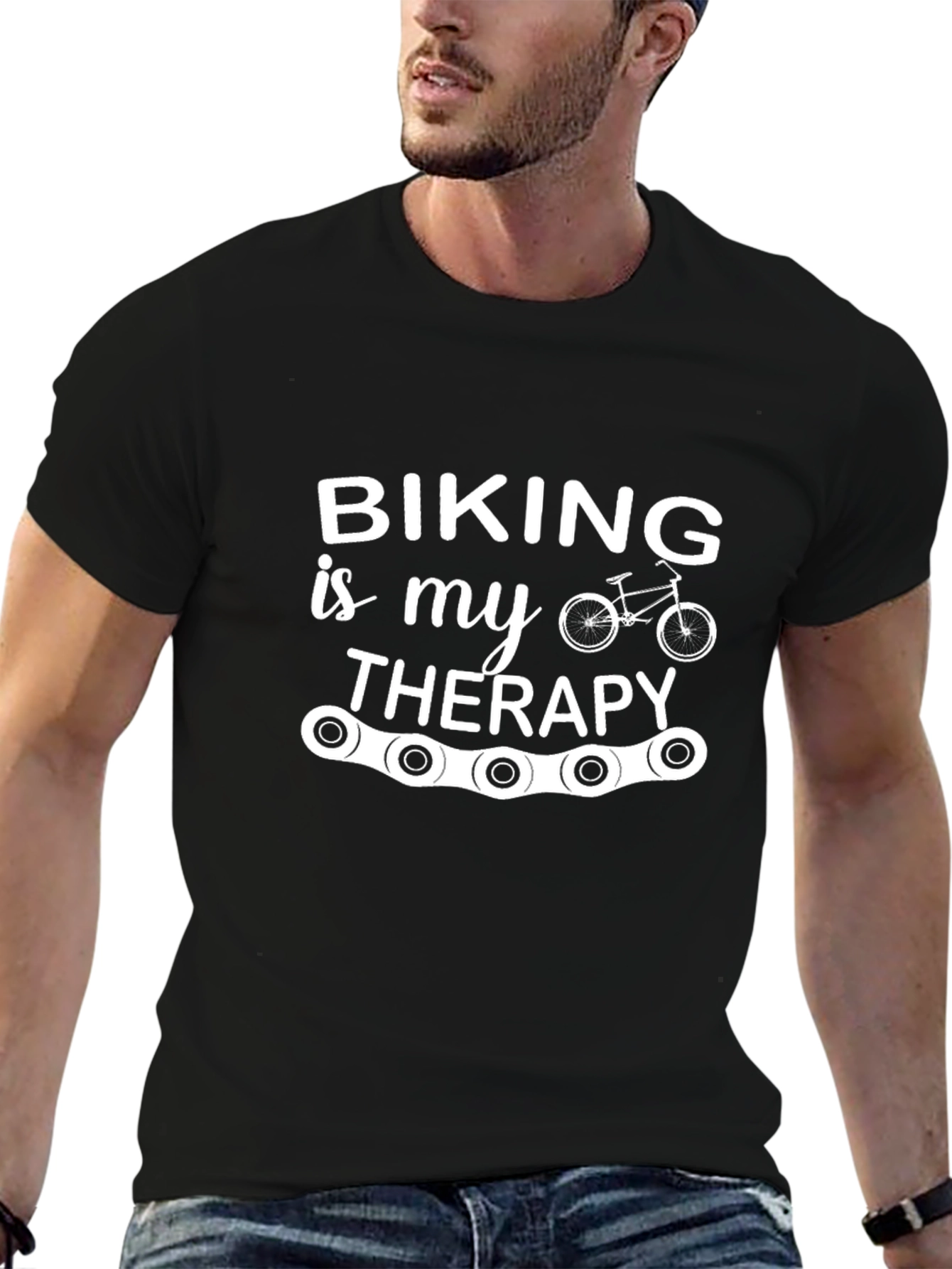 Biking is my Therapy Graphic T-Shirt