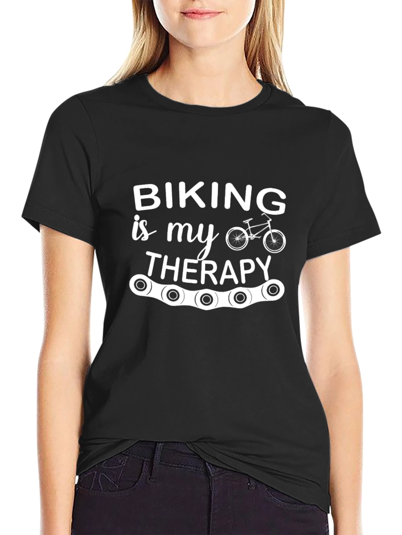 Biking is my Therapy Graphic T-Shirt