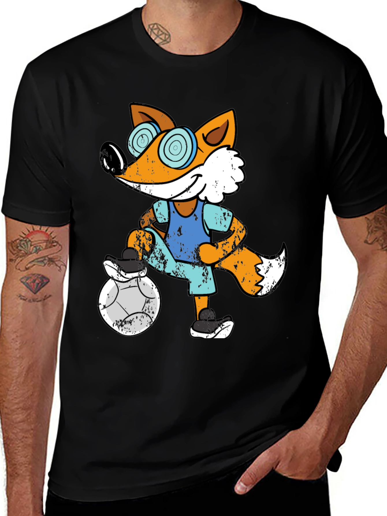 Fox Soccer Player Graphic Tee - Unisex