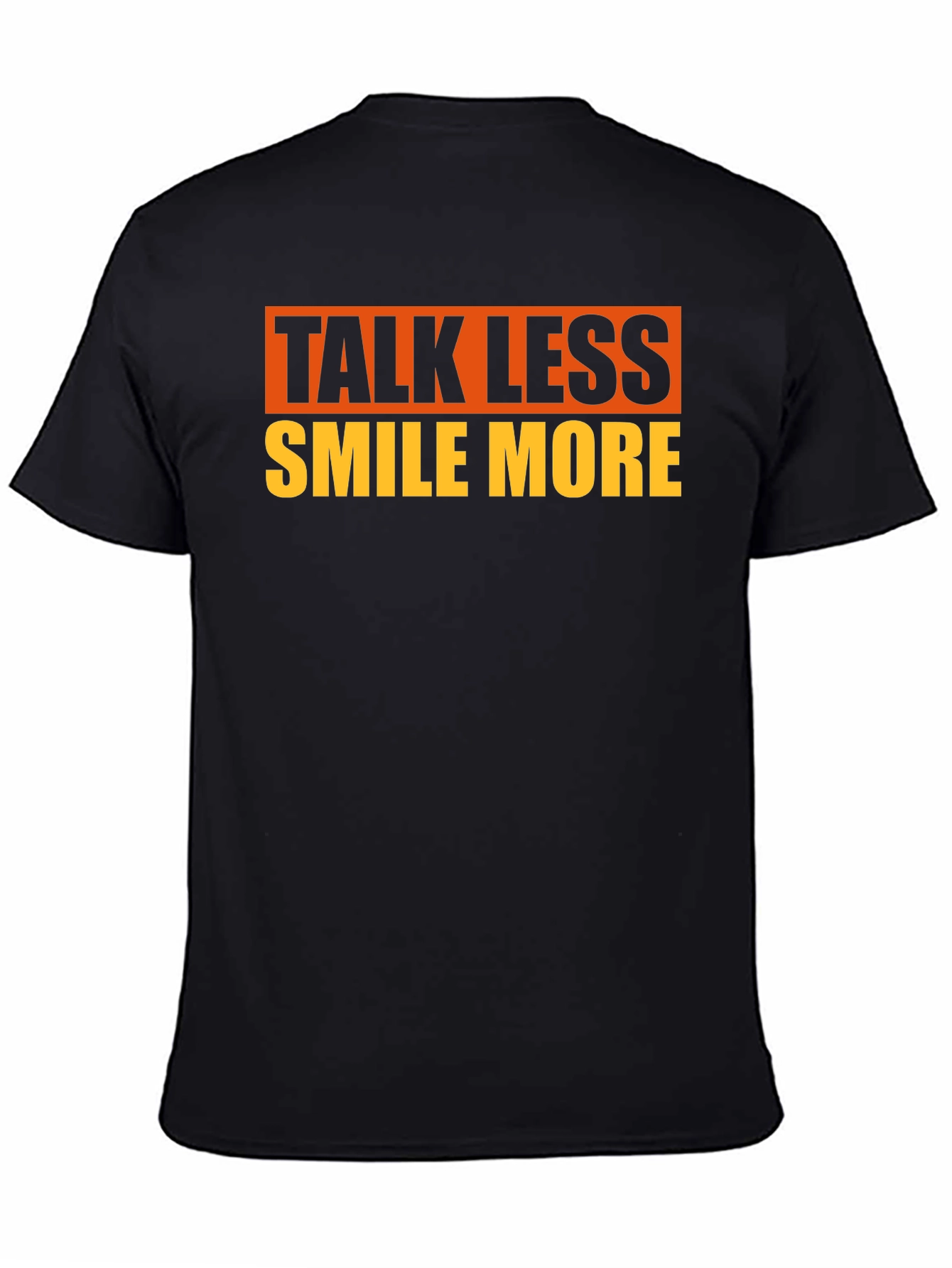 Talk Less Smile More Graphic Tee - Black