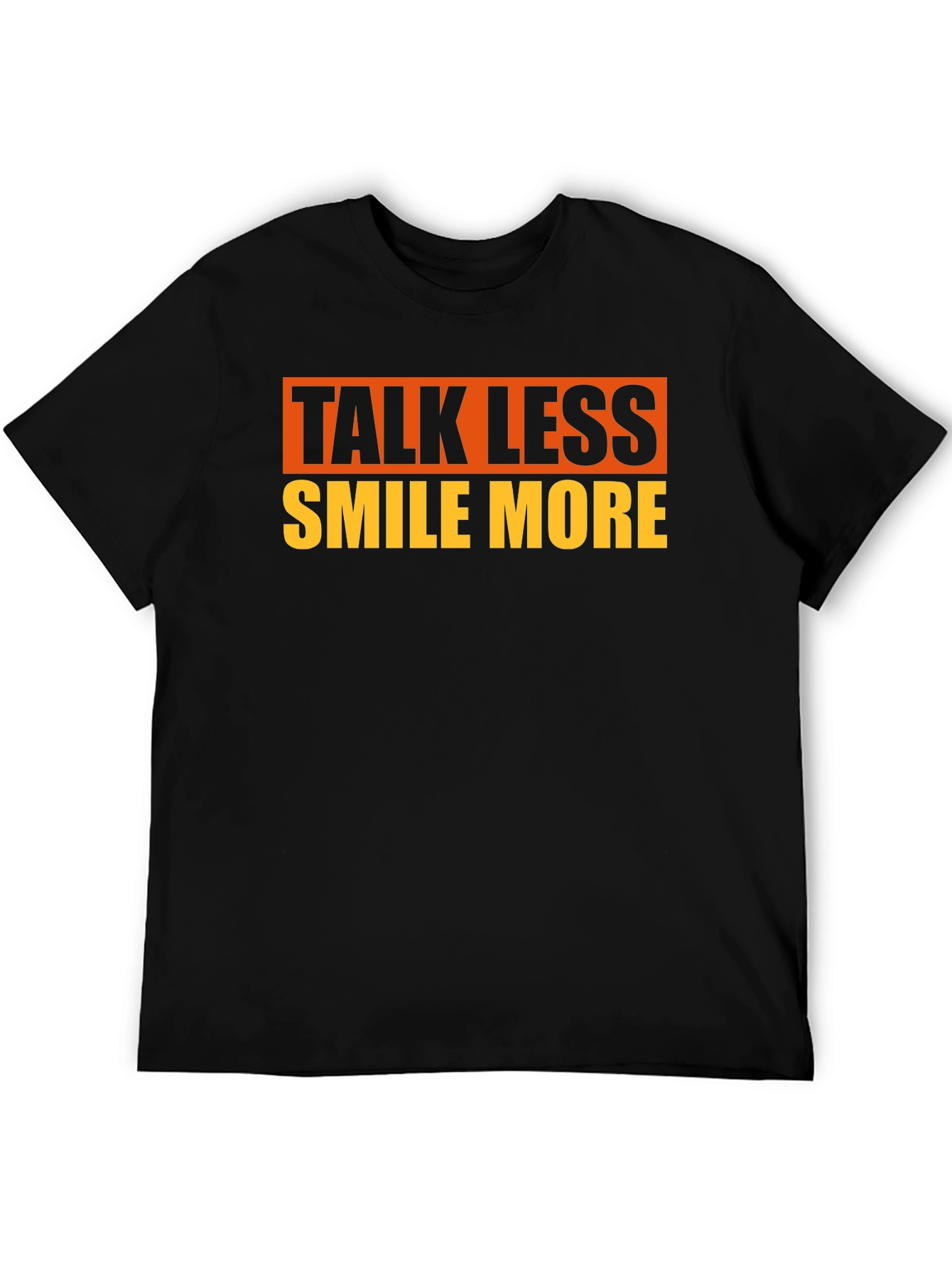 Talk Less Smile More Graphic Tee - Black