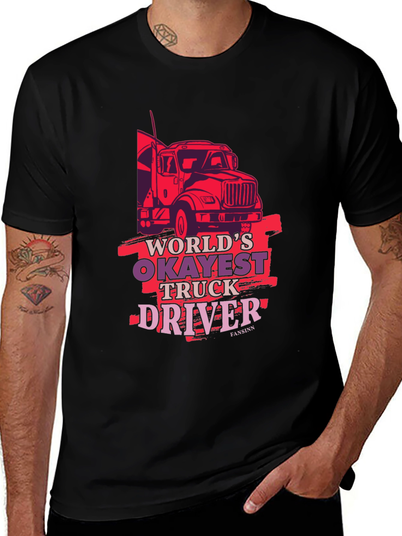 Worlds Okayest Truck Driver Tee