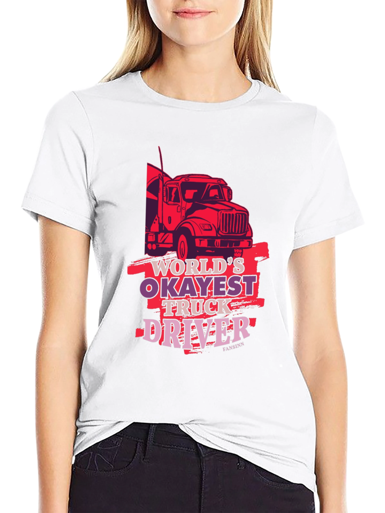 Worlds Okayest Truck Driver Tee