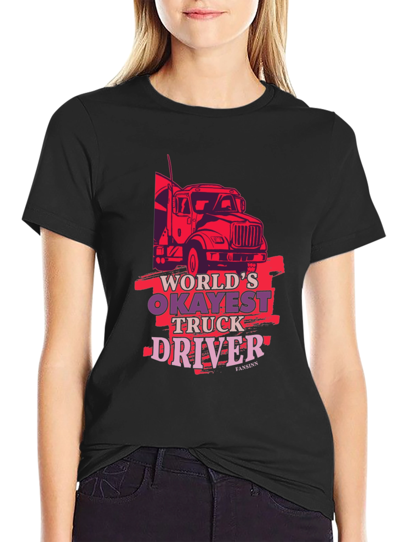 Worlds Okayest Truck Driver Tee