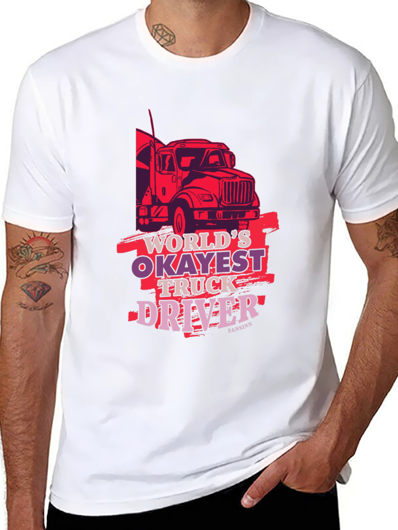 Worlds Okayest Truck Driver Tee