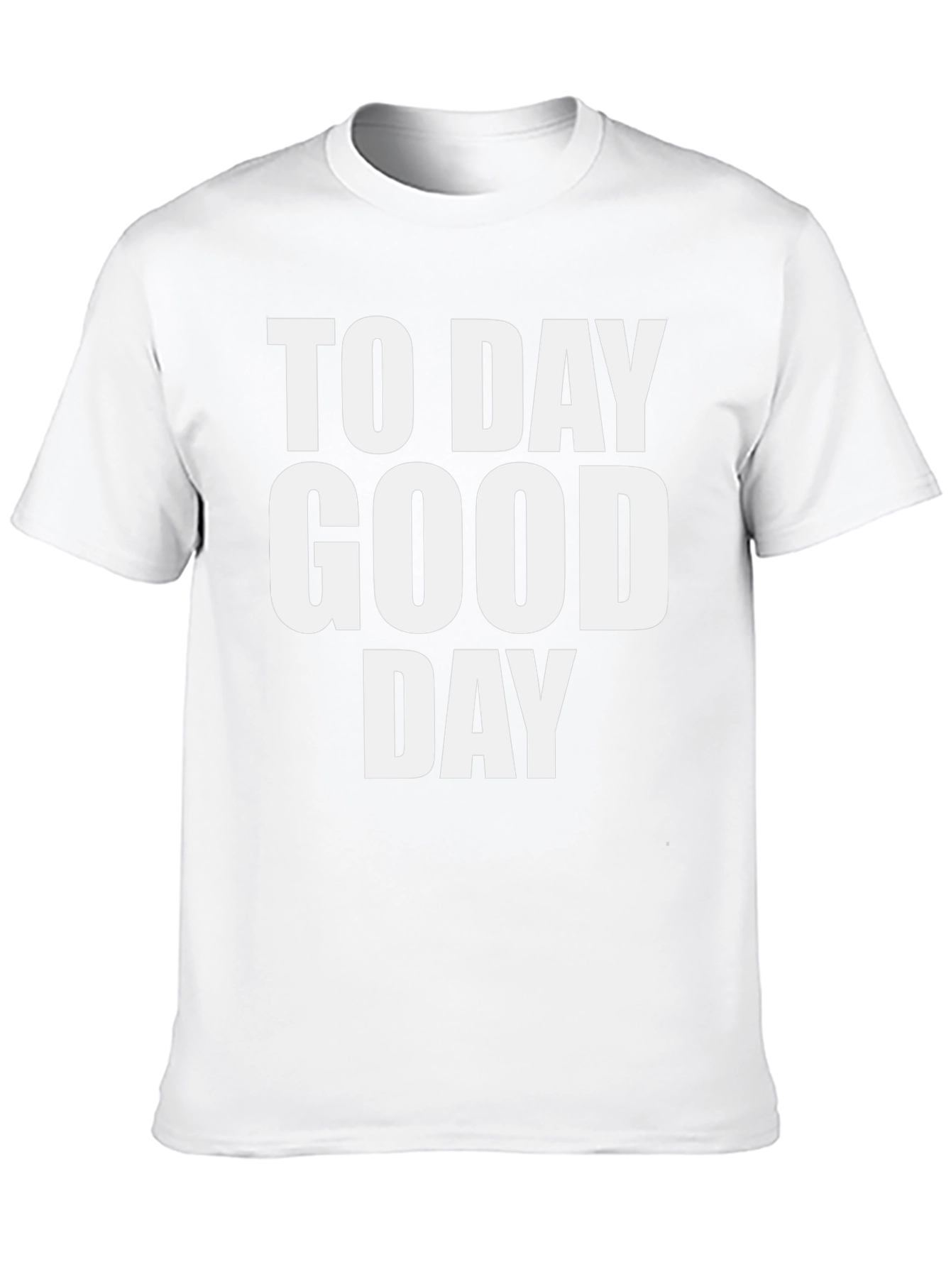 To Day Good Day Black Graphic T-Shirt