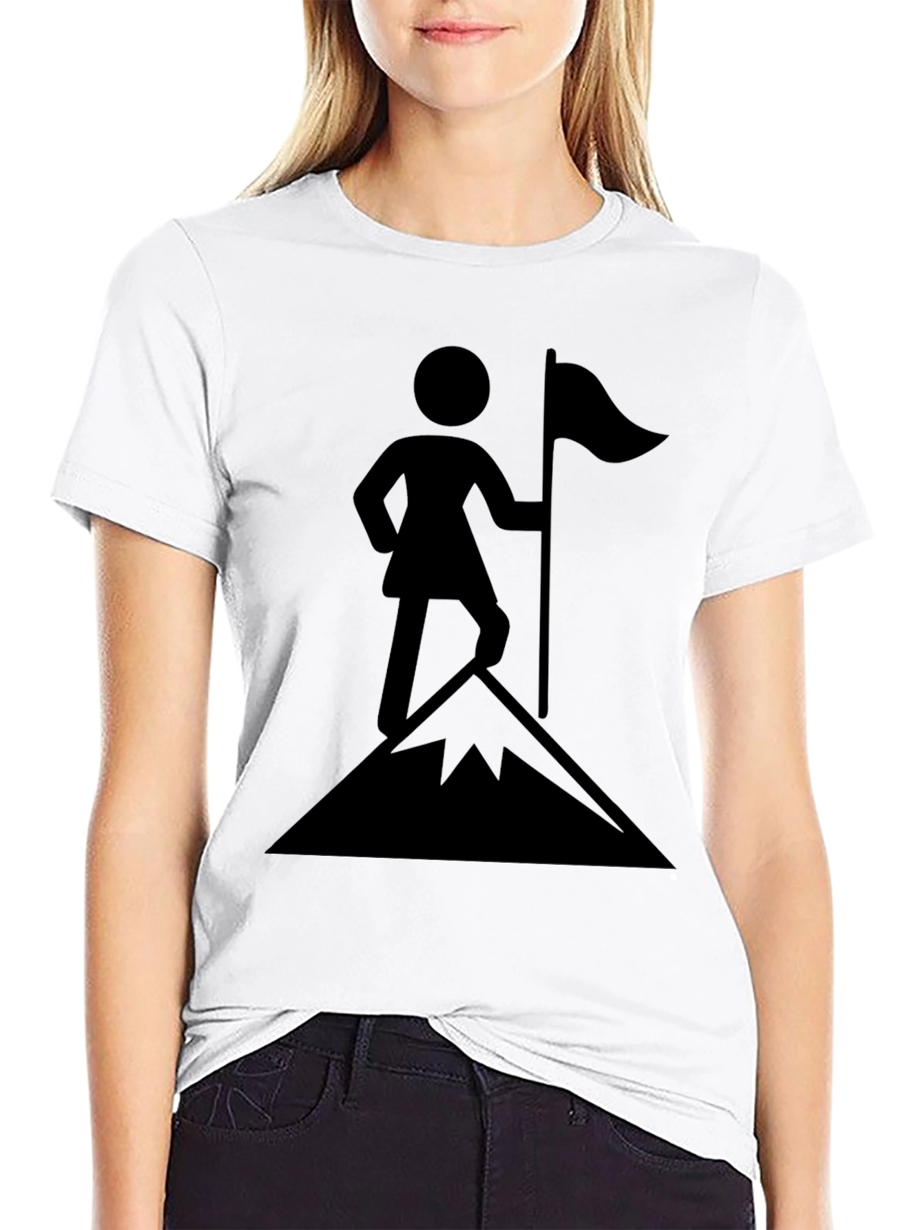 Mountain Climber Black Graphic Tee