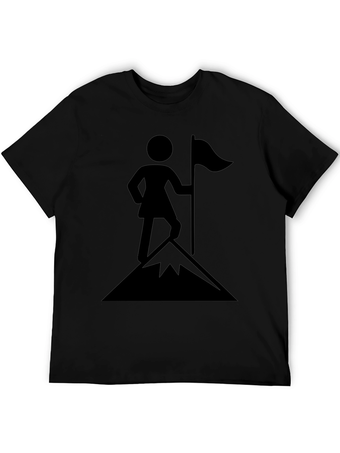 Mountain Climber Black Graphic Tee