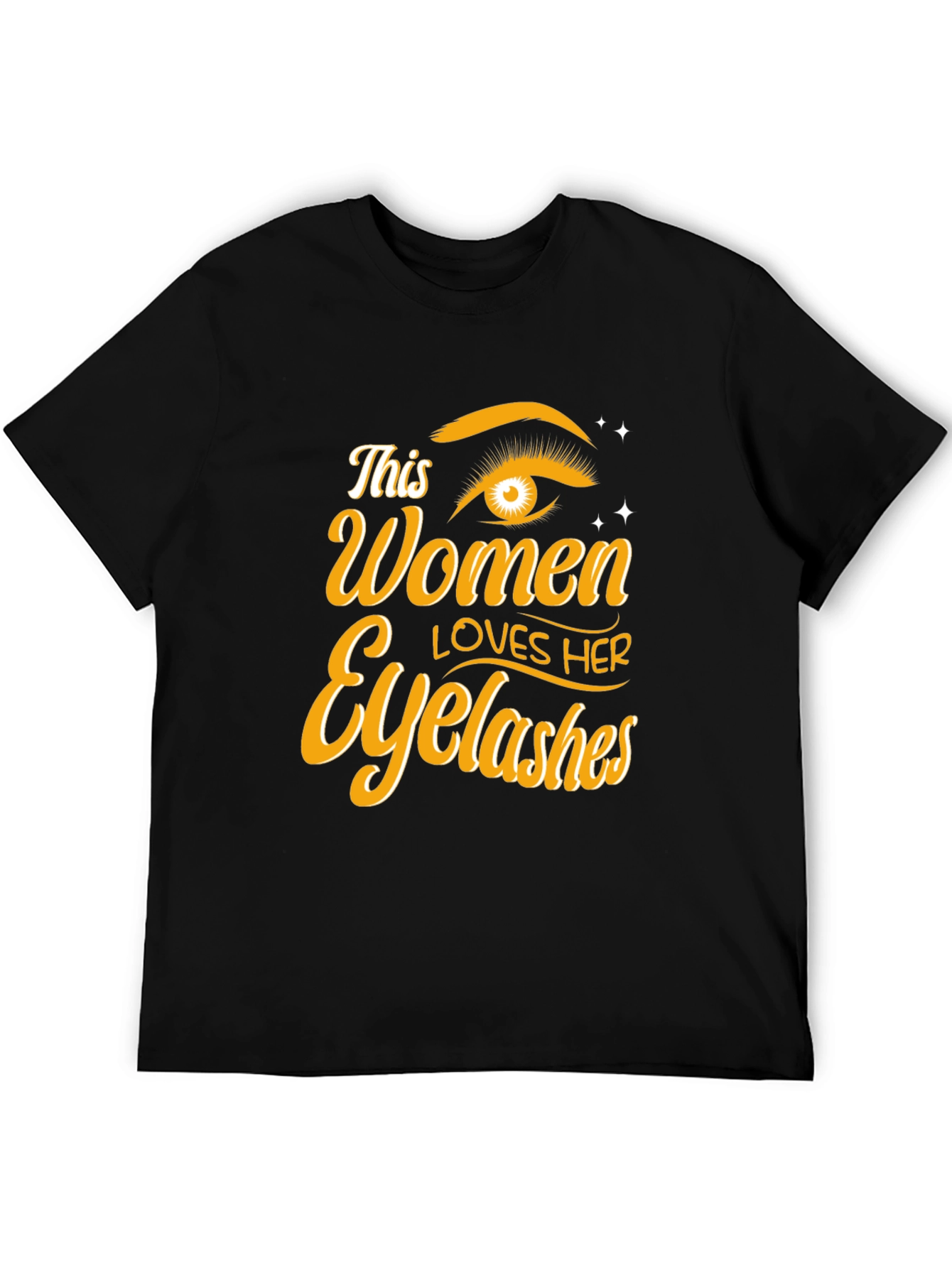 Womens Eyelash Lover T-Shirt - Stylish Graphic Tee