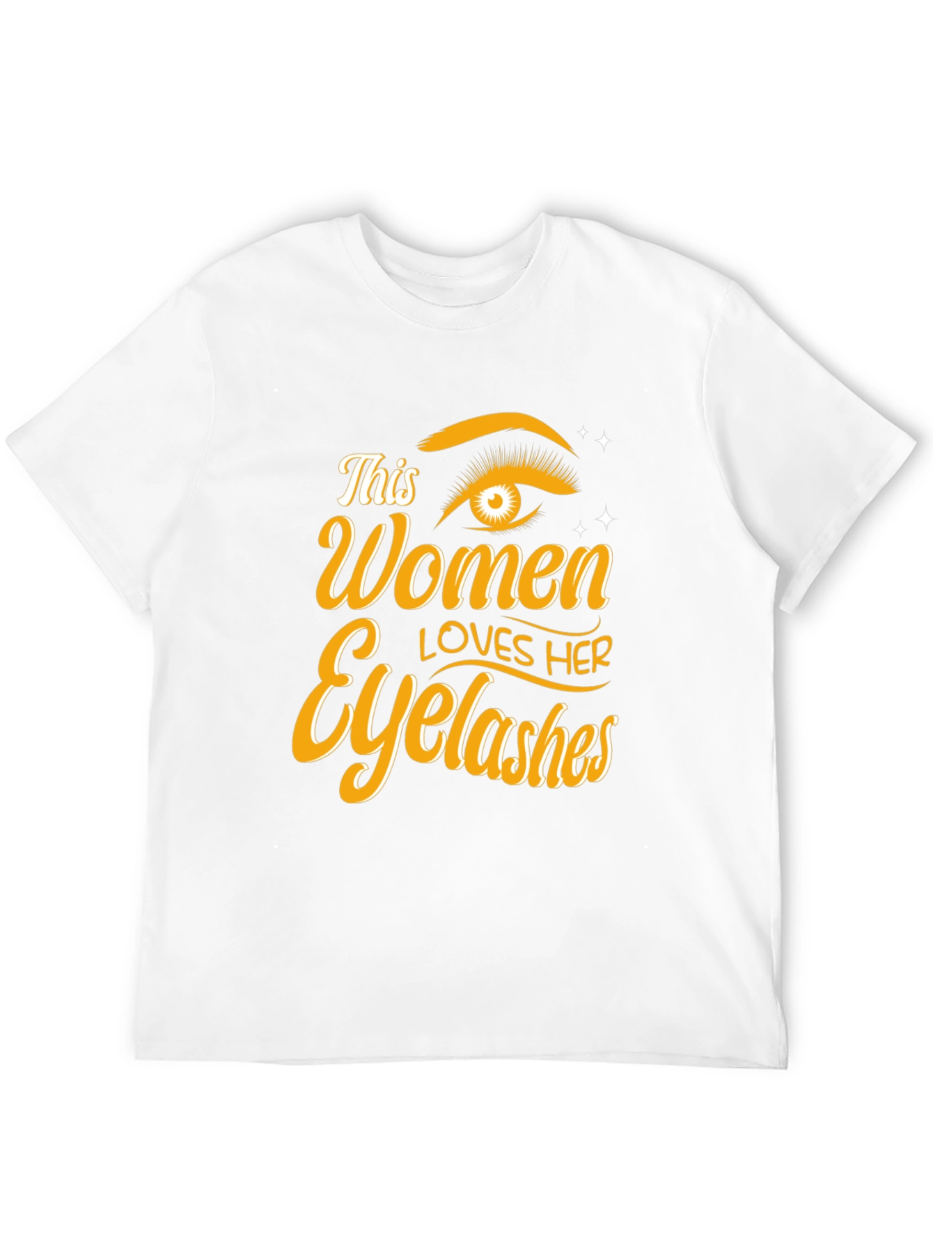 Womens Eyelash Lover T-Shirt - Stylish Graphic Tee