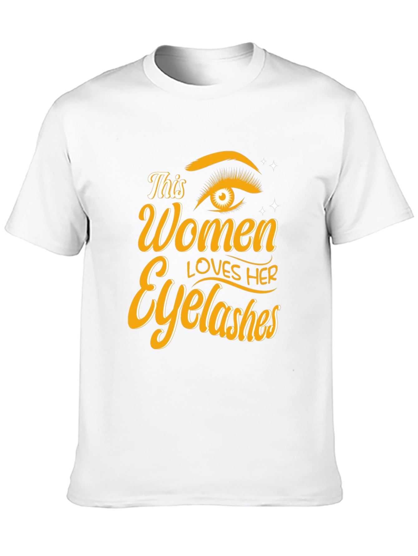 Womens Eyelash Lover T-Shirt - Stylish Graphic Tee