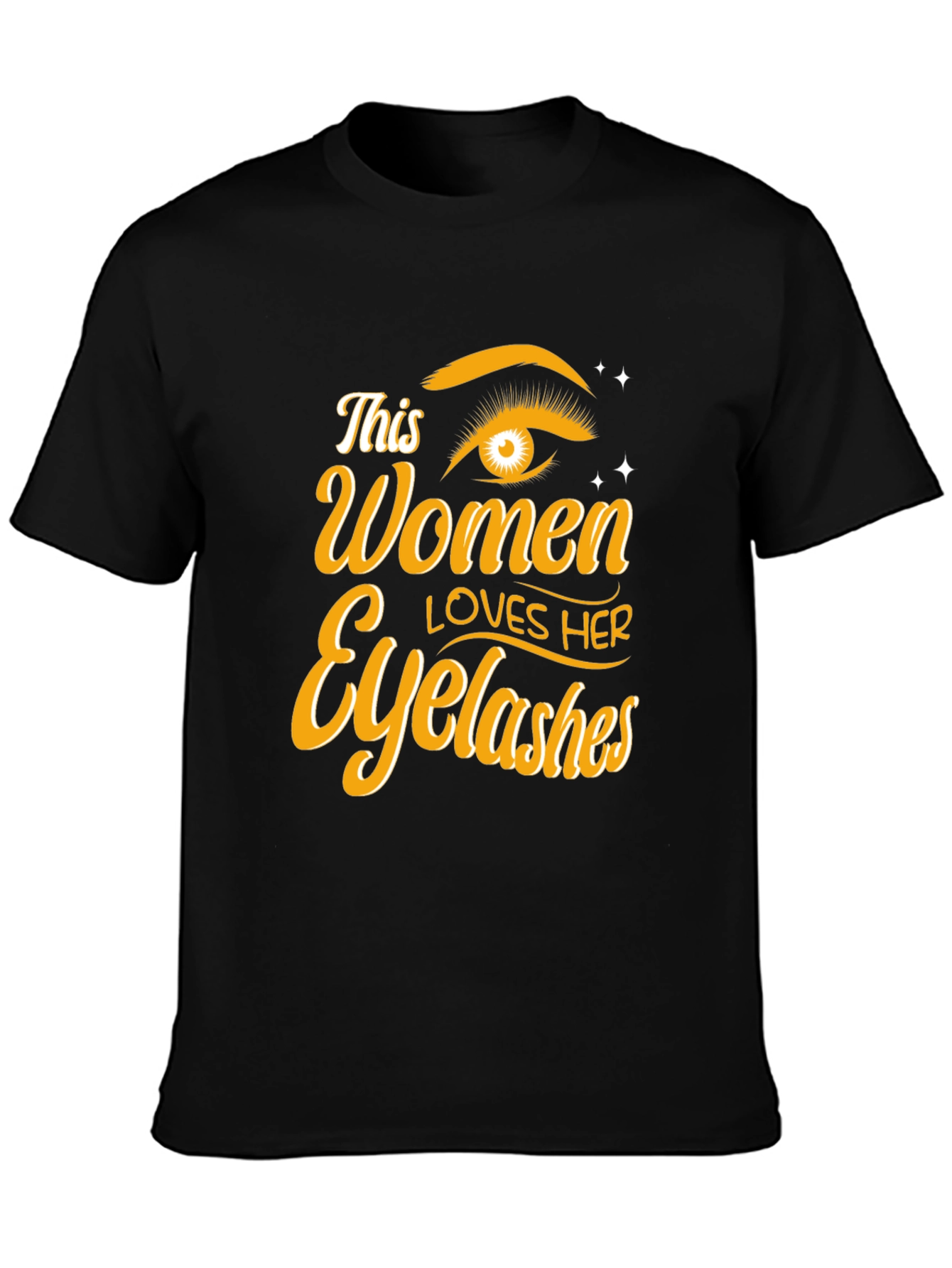 Womens Eyelash Lover T-Shirt - Stylish Graphic Tee