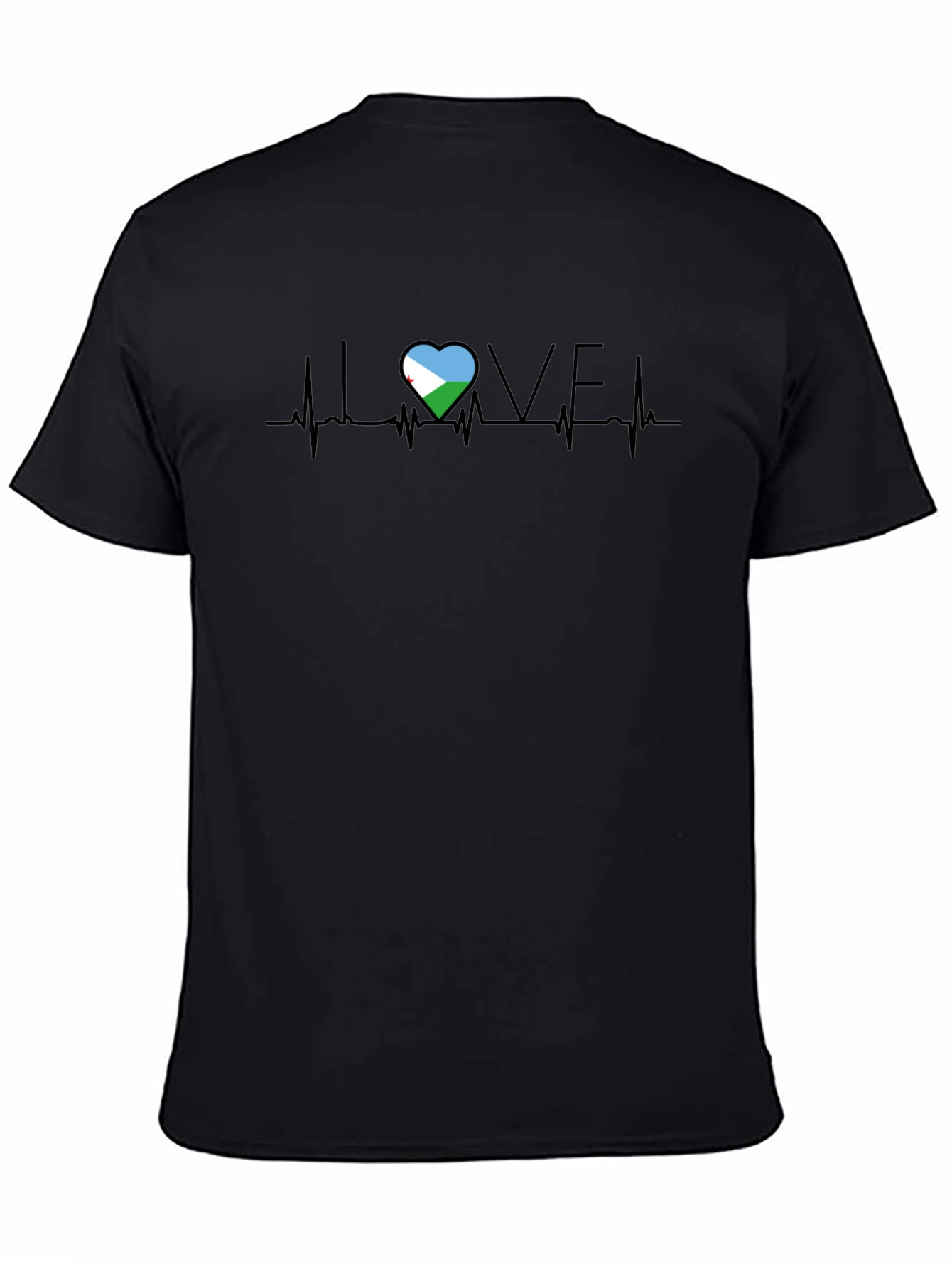 I Love Djibouti Heartbeat T-Shirt