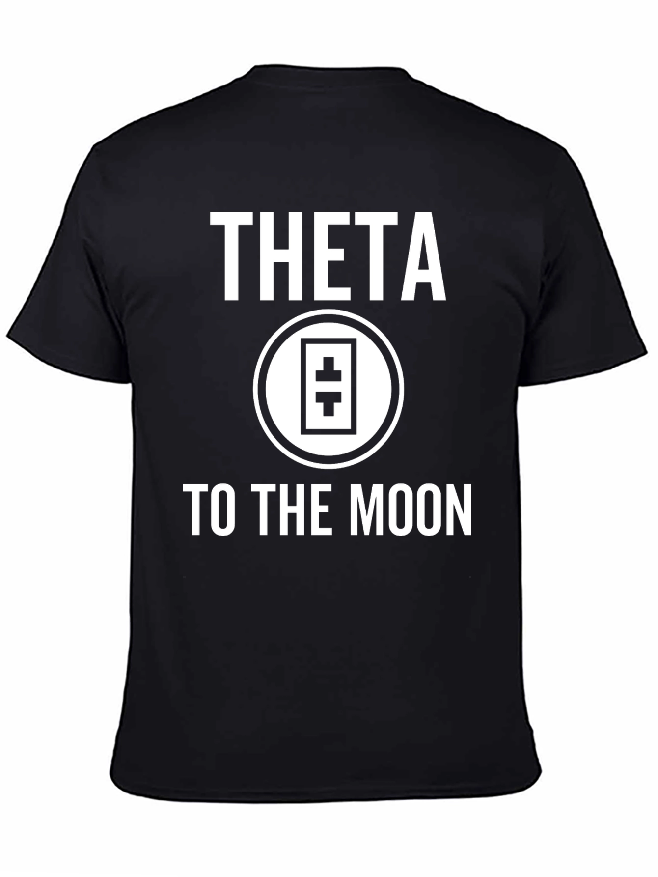 Theta To The Moon Black T-Shirt