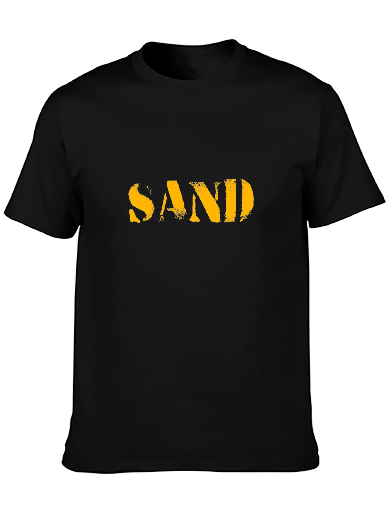 SAND Graphic Tee - Military Style - Black Cotton