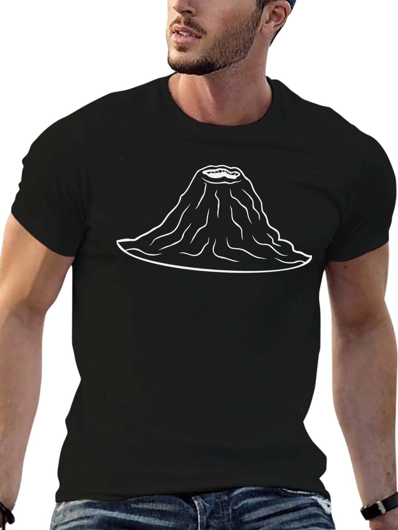 Volcano Lips Graphic Tee - Black