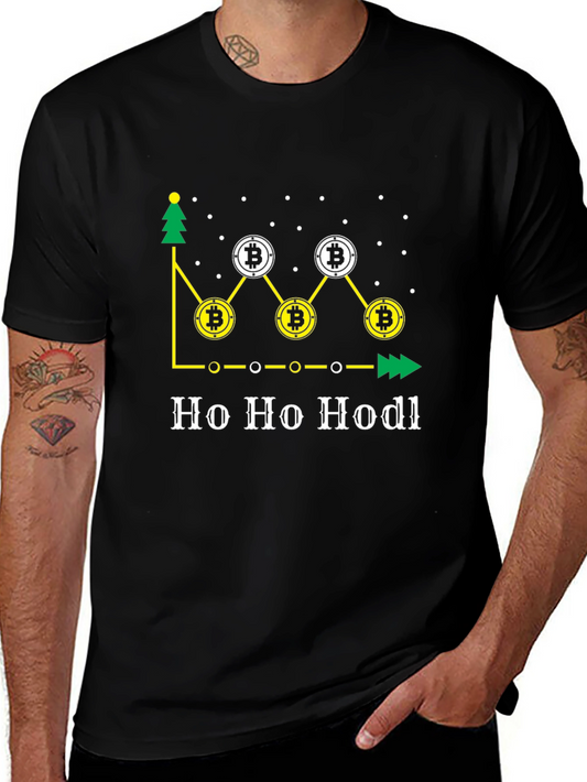 Ho Ho Hodl Bitcoin Christmas T-Shirt - Crypto Holiday Tee