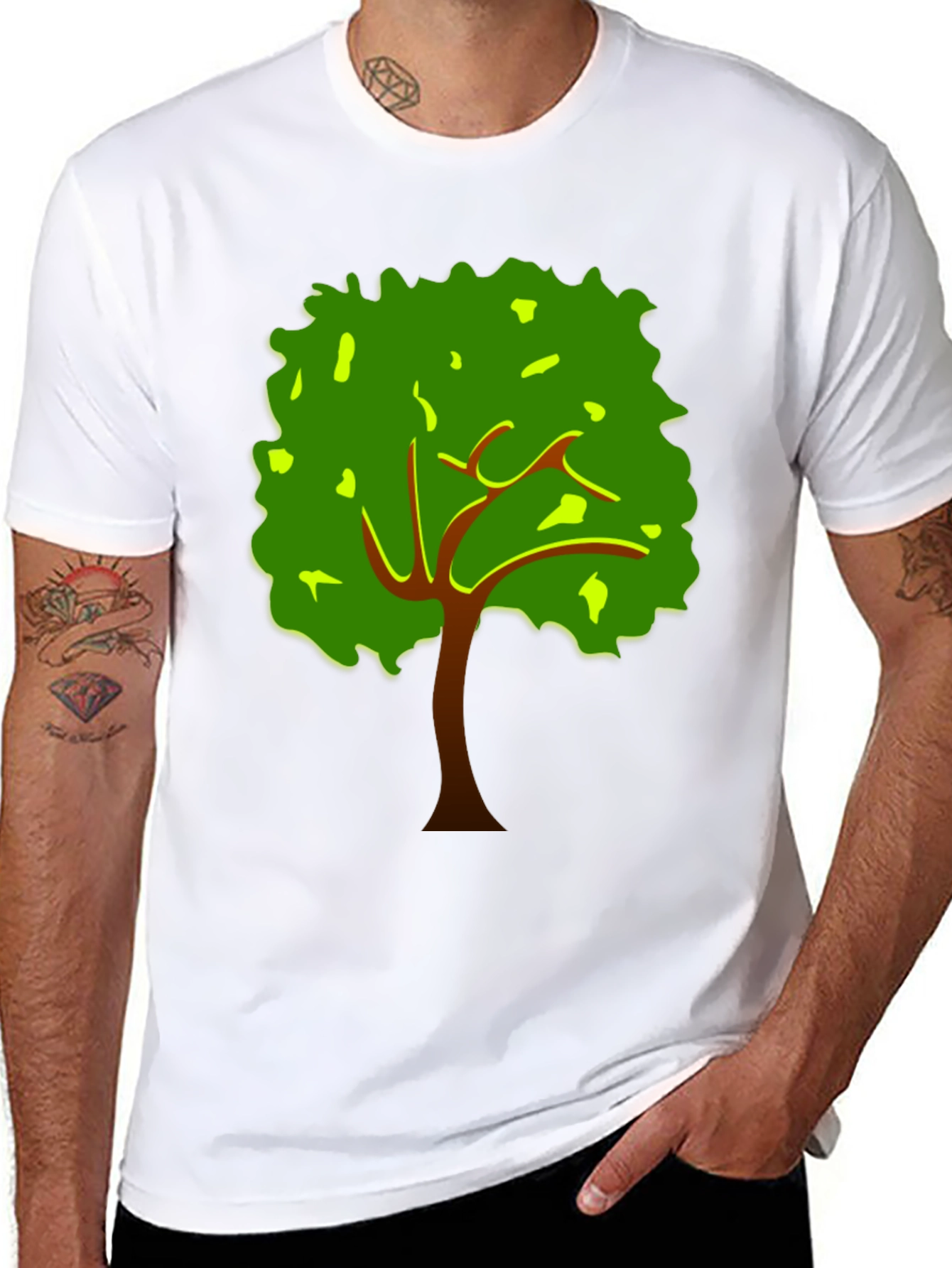 Tree Graphic Tee - Nature Inspired Black T-Shirt