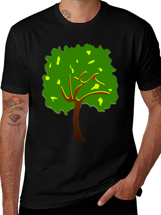 Tree Graphic Tee - Nature Inspired Black T-Shirt