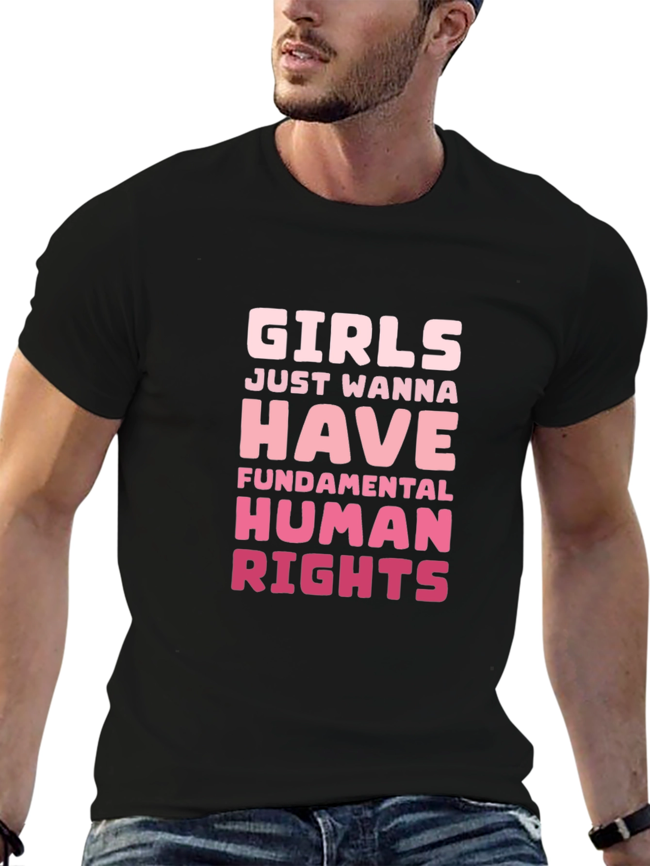 Girls Just Wanna Have Human Rights Graphic Tee