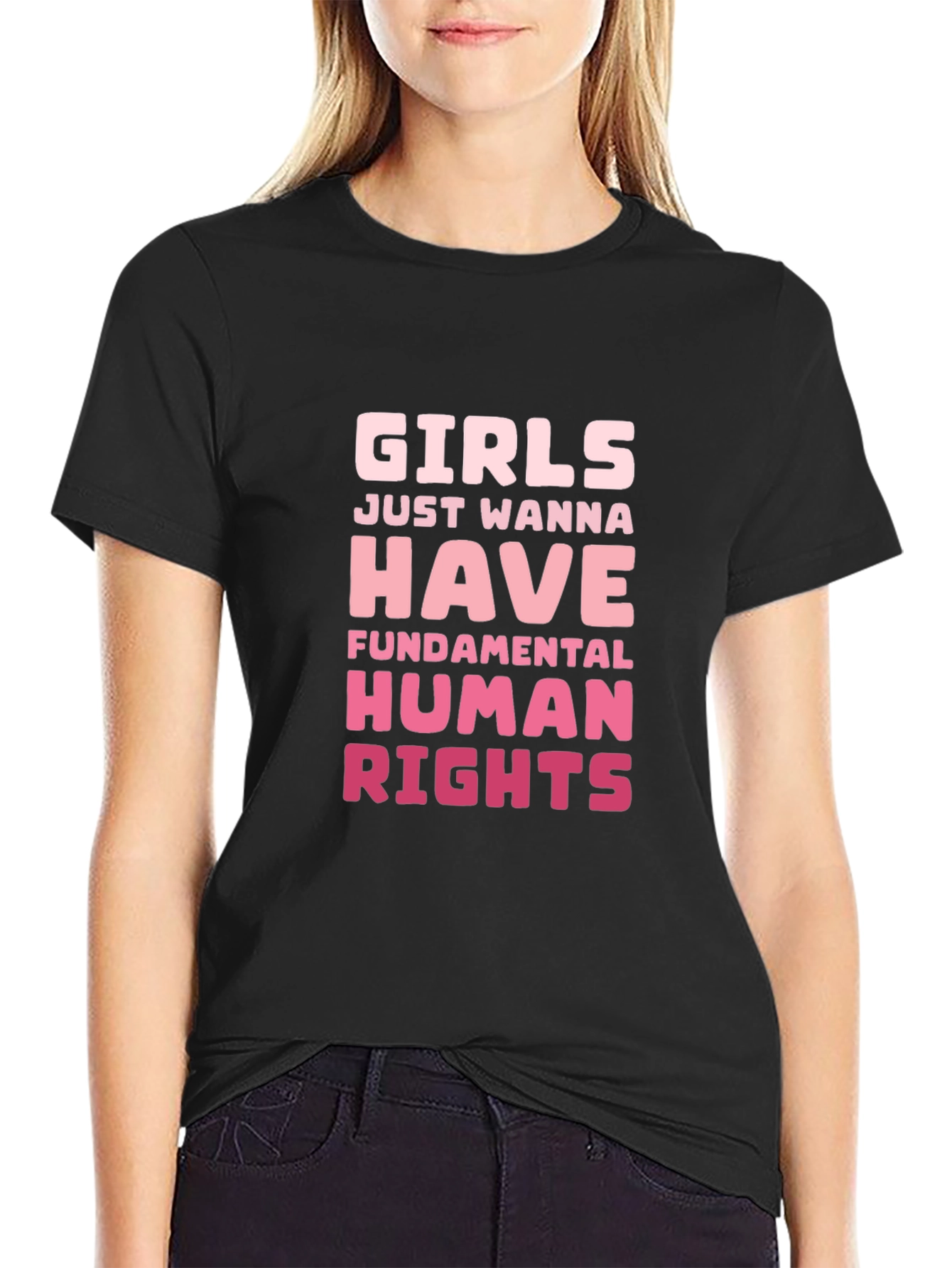 Girls Just Wanna Have Human Rights Graphic Tee