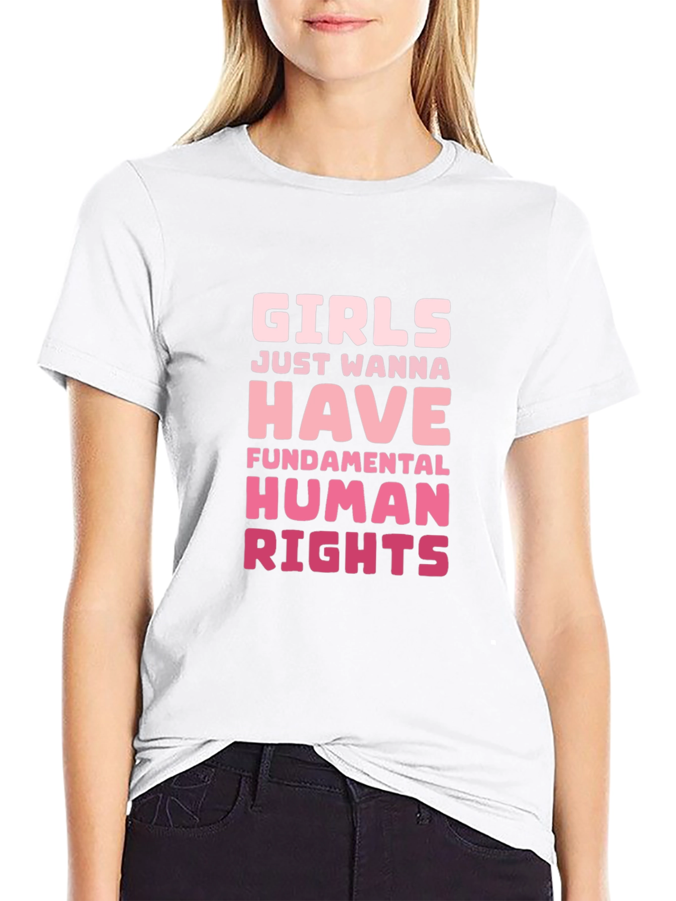 Girls Just Wanna Have Human Rights Graphic Tee