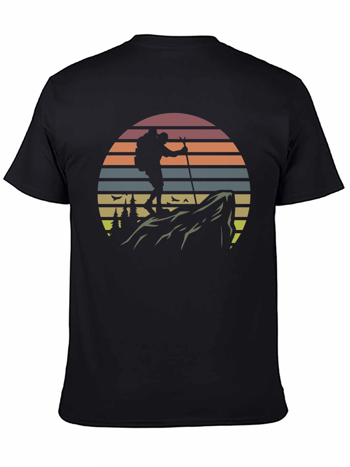 Hiking Adventure Tee - Retro Mountain Climber T-Shirt