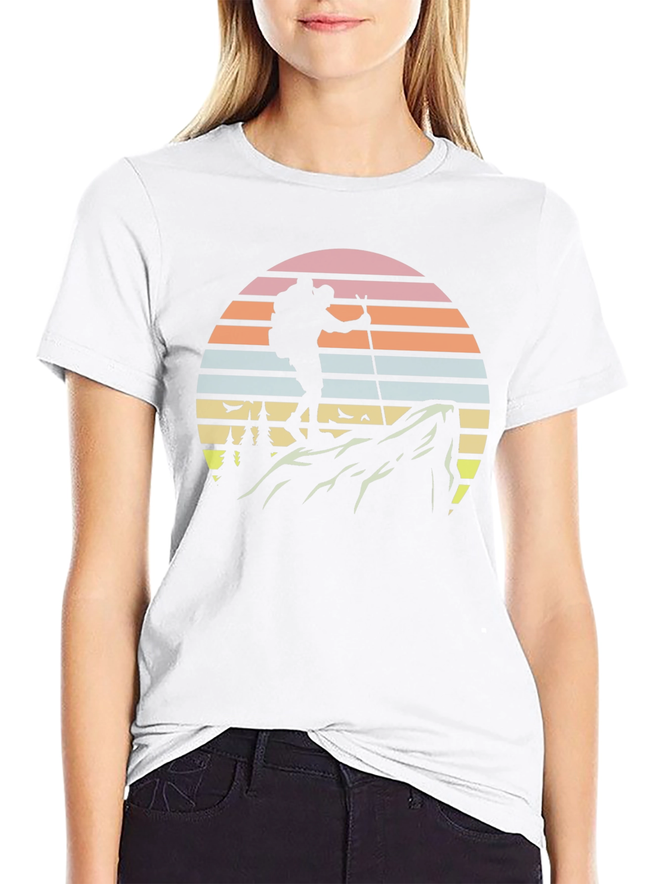 Hiking Adventure Tee - Retro Mountain Climber T-Shirt