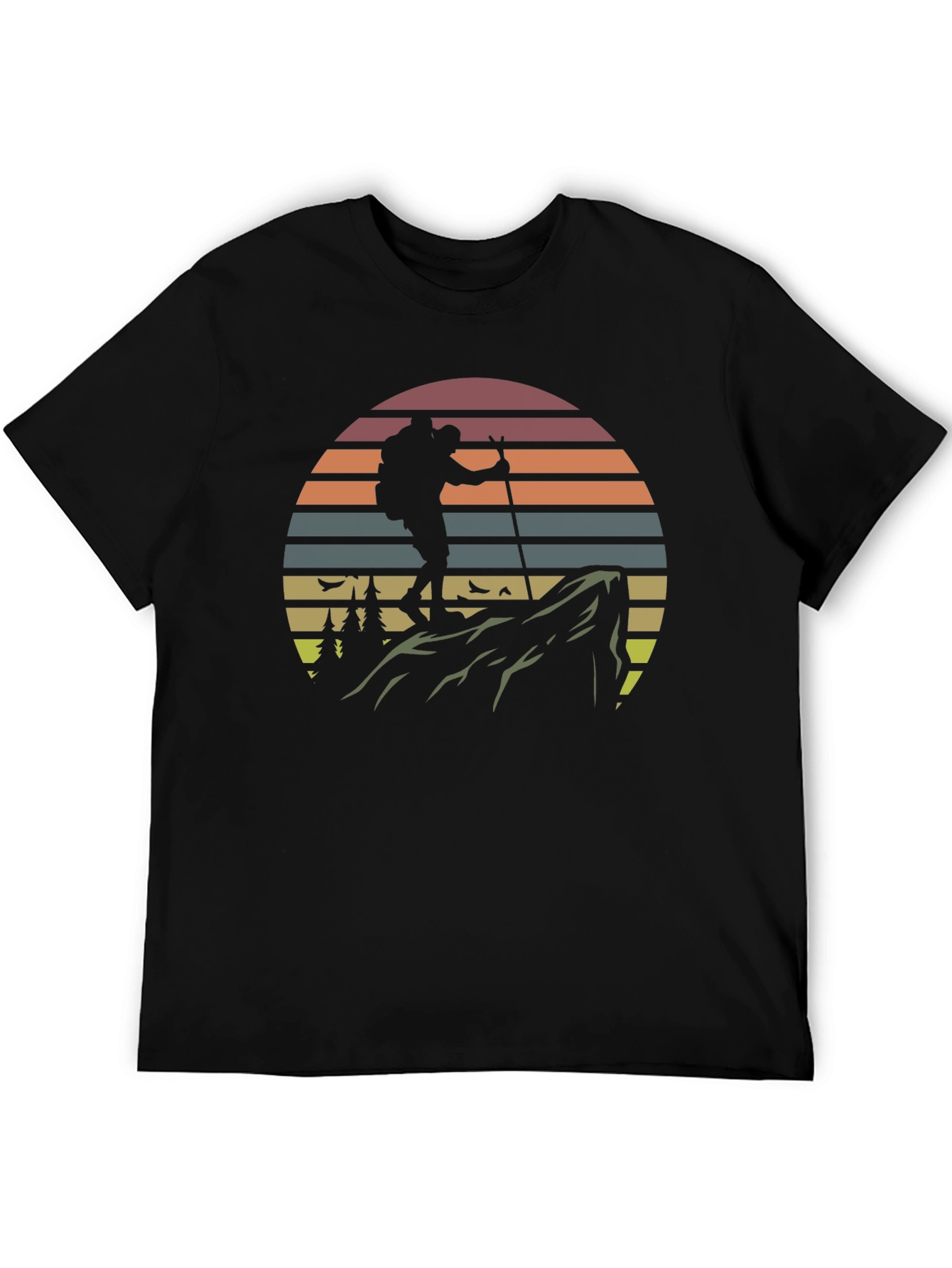 Hiking Adventure Tee - Retro Mountain Climber T-Shirt