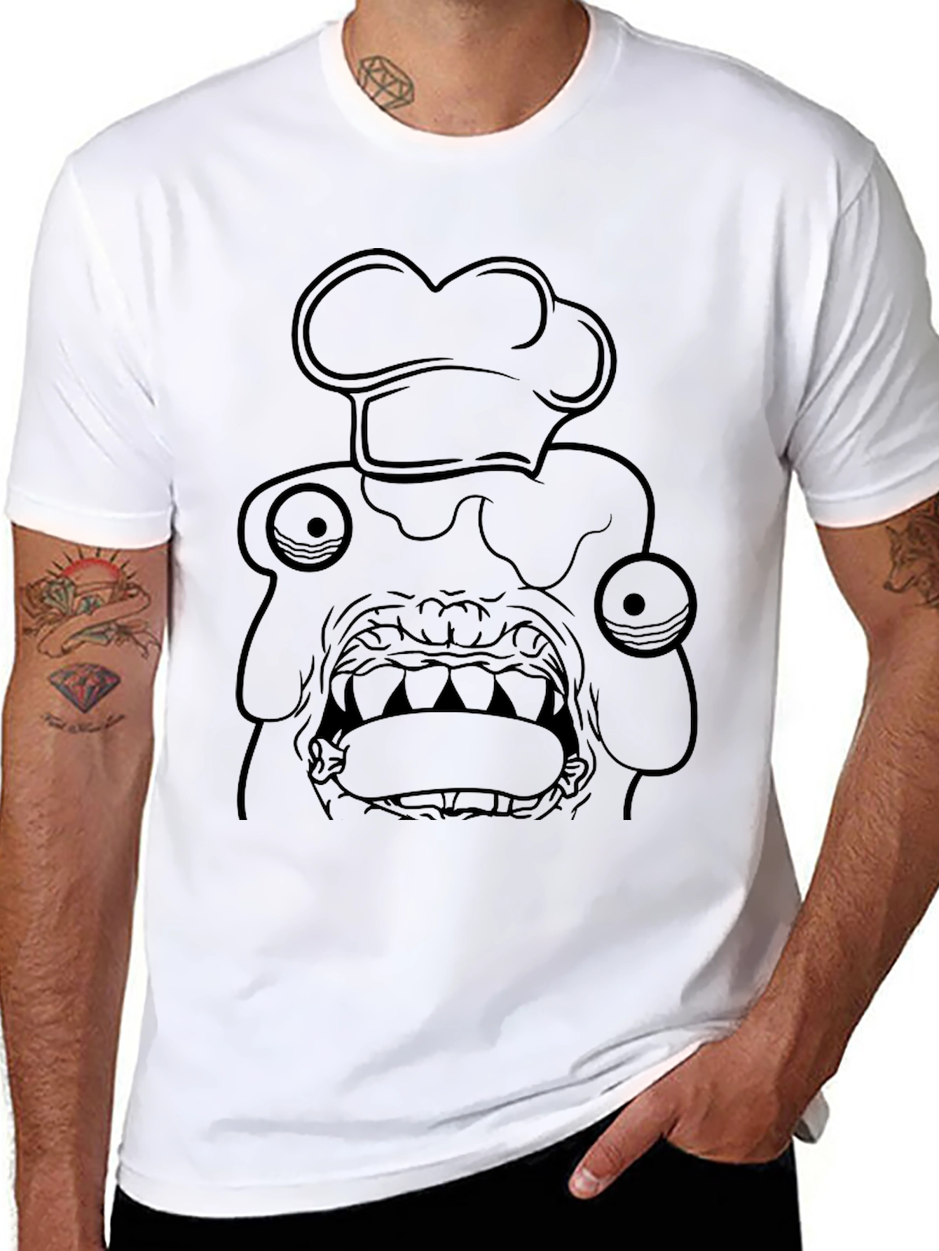 Chef Monster Graphic Tee - Black T-Shirt