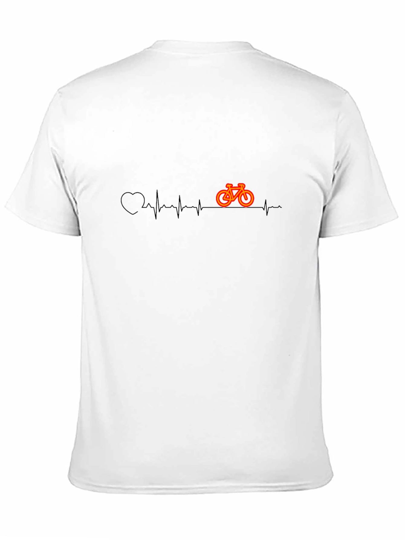 Bike Heartbeat Graphic Tee - Cycling Passion