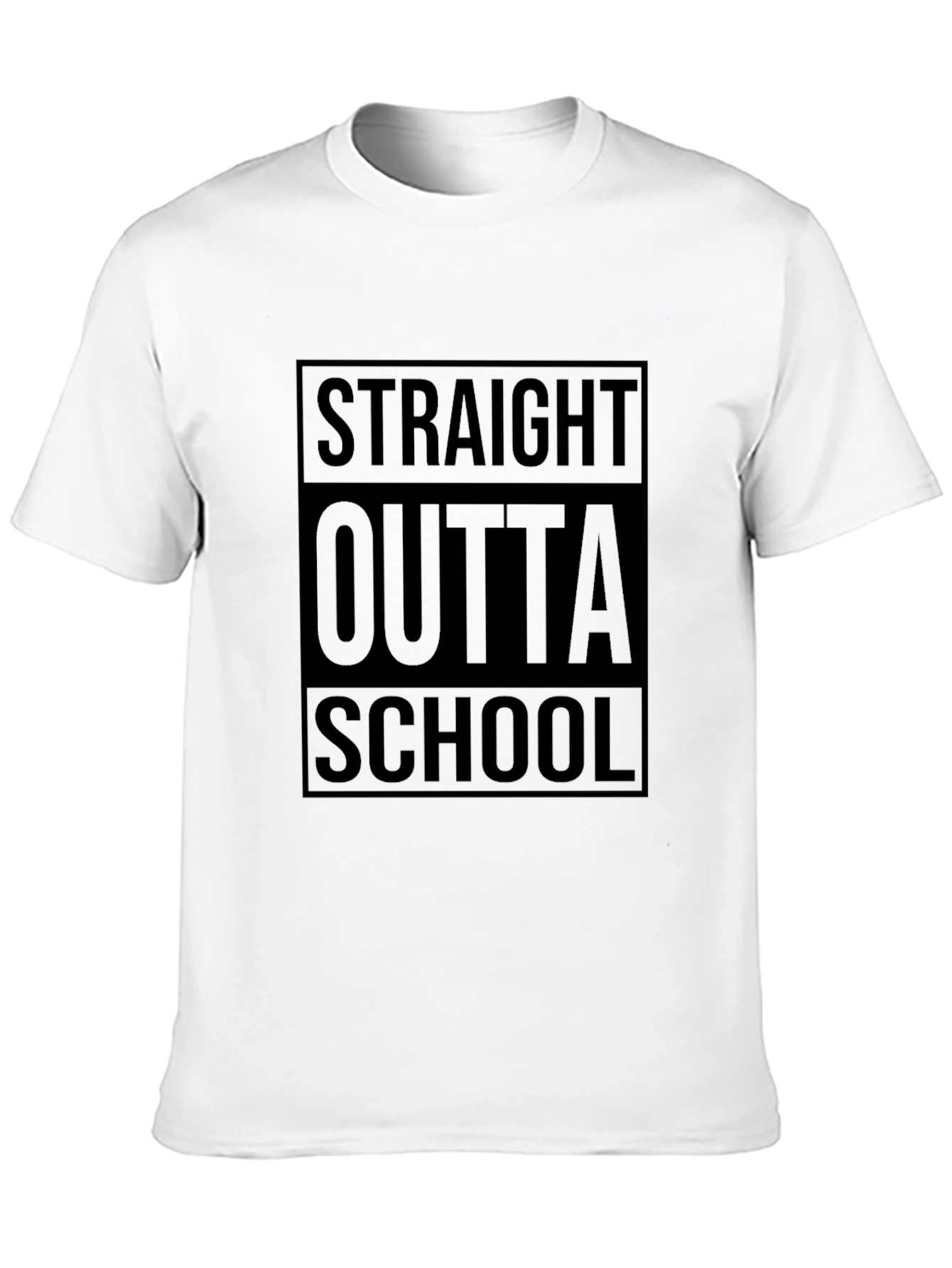 Straight Outta School Black T-Shirt