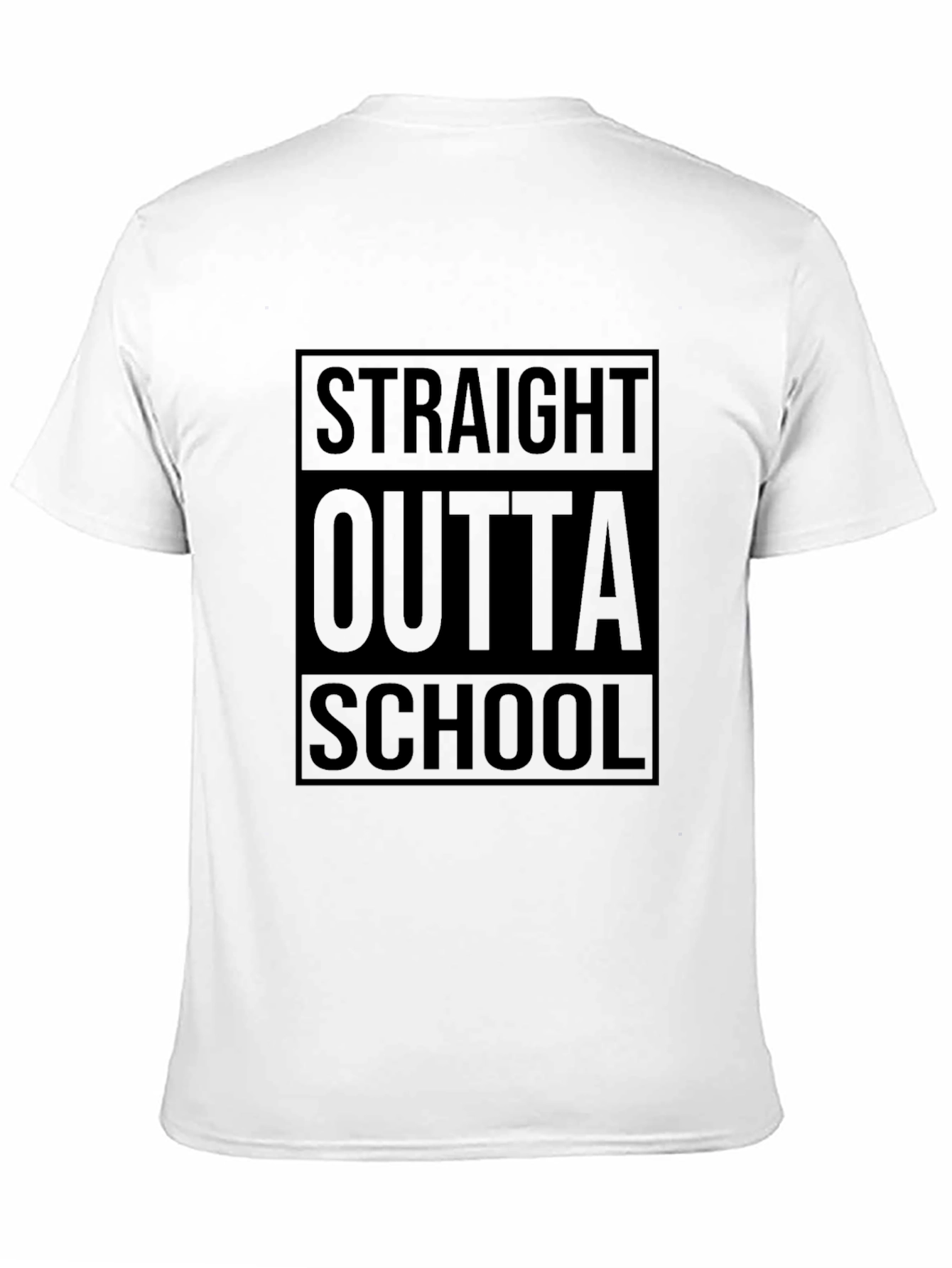 Straight Outta School Black T-Shirt