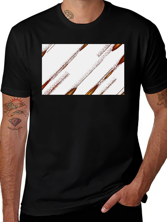 Modern Geometric Black T-Shirt