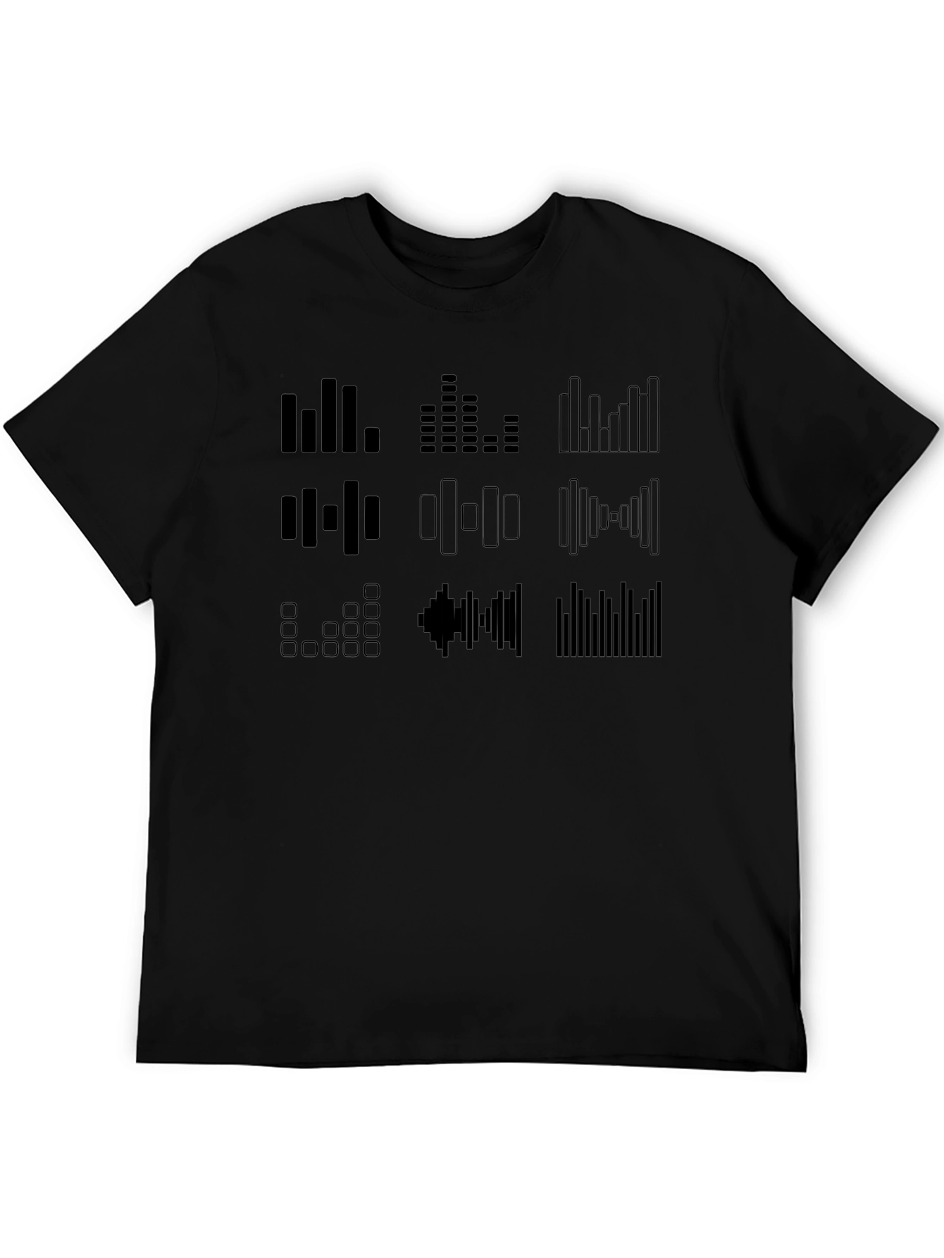 Graphic Equalizer Black T-Shirt