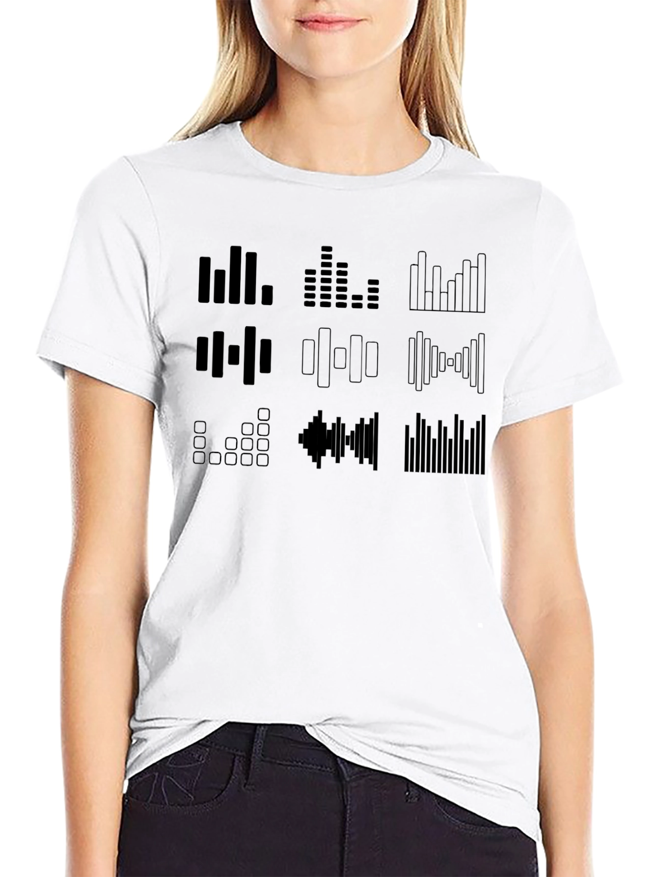 Graphic Equalizer Black T-Shirt