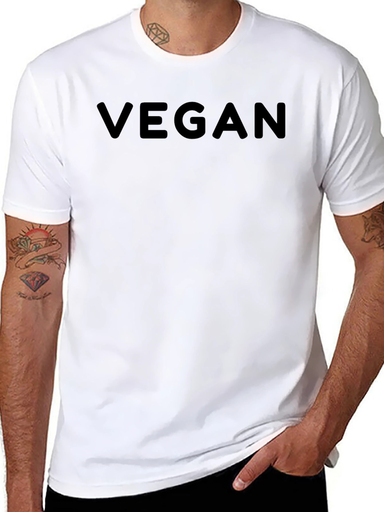 Vegan Statement Black T-Shirt