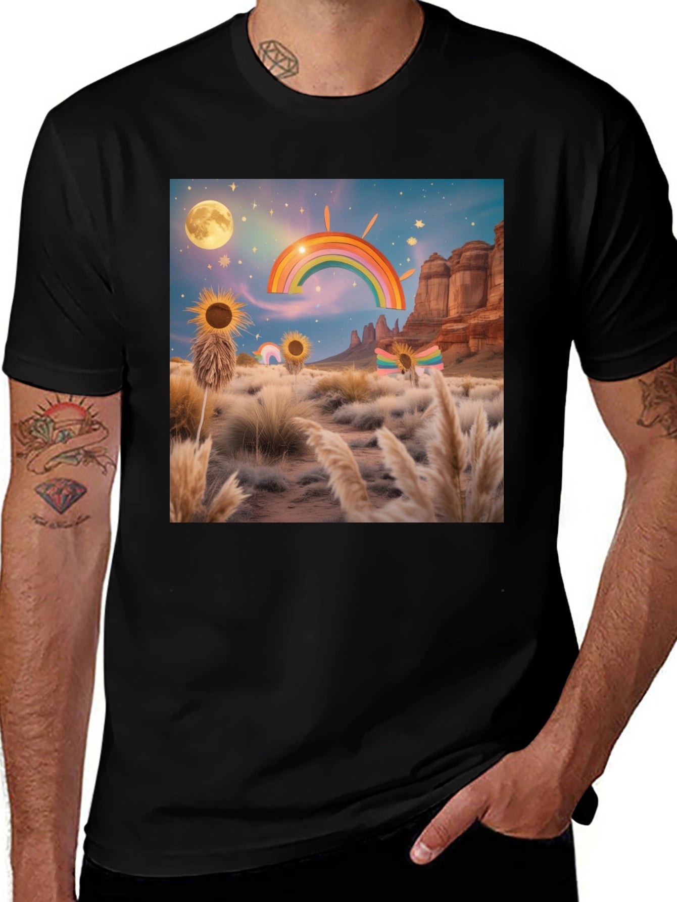 Desert Rainbow Graphic Tee