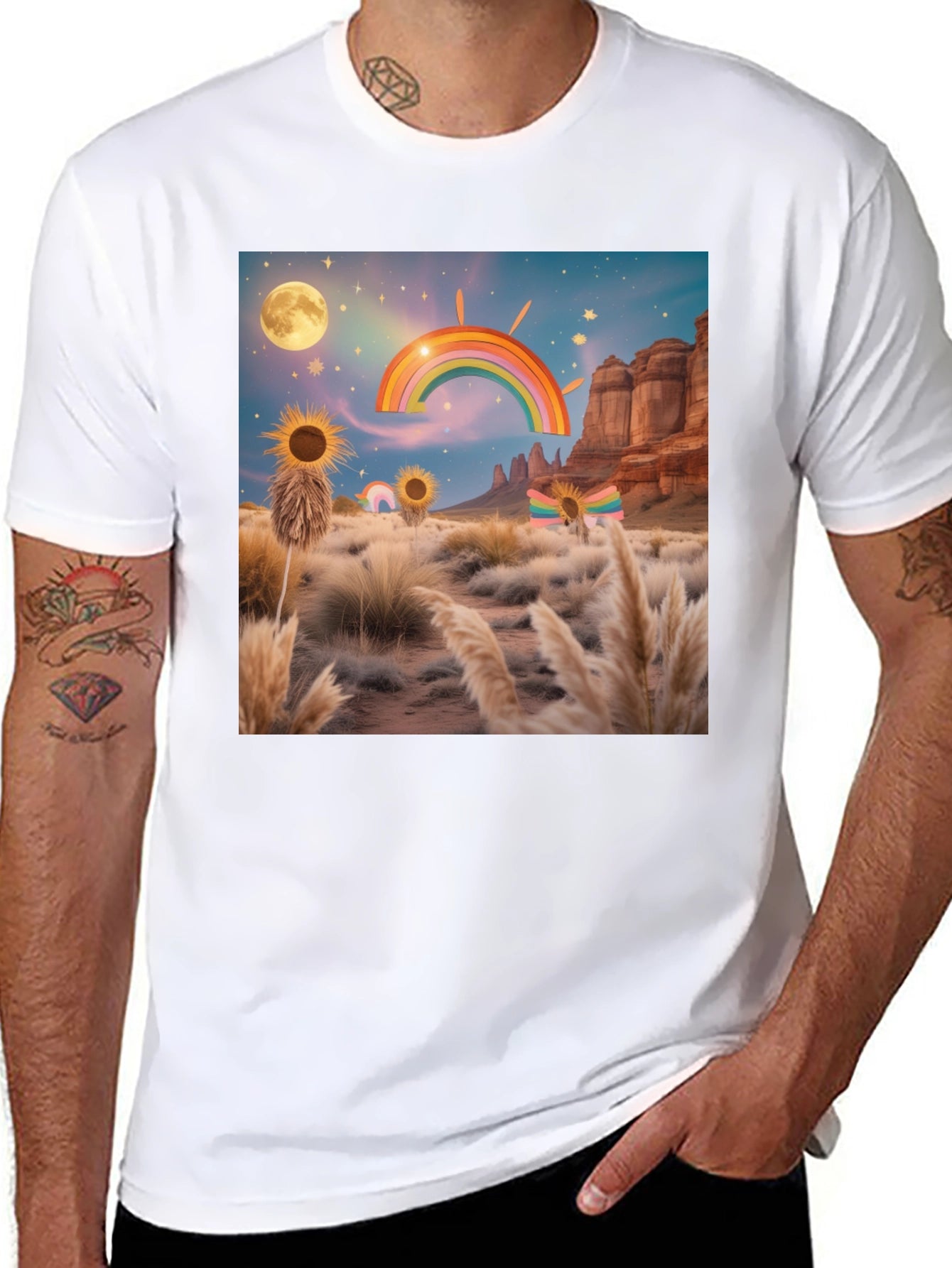 Desert Rainbow Graphic Tee