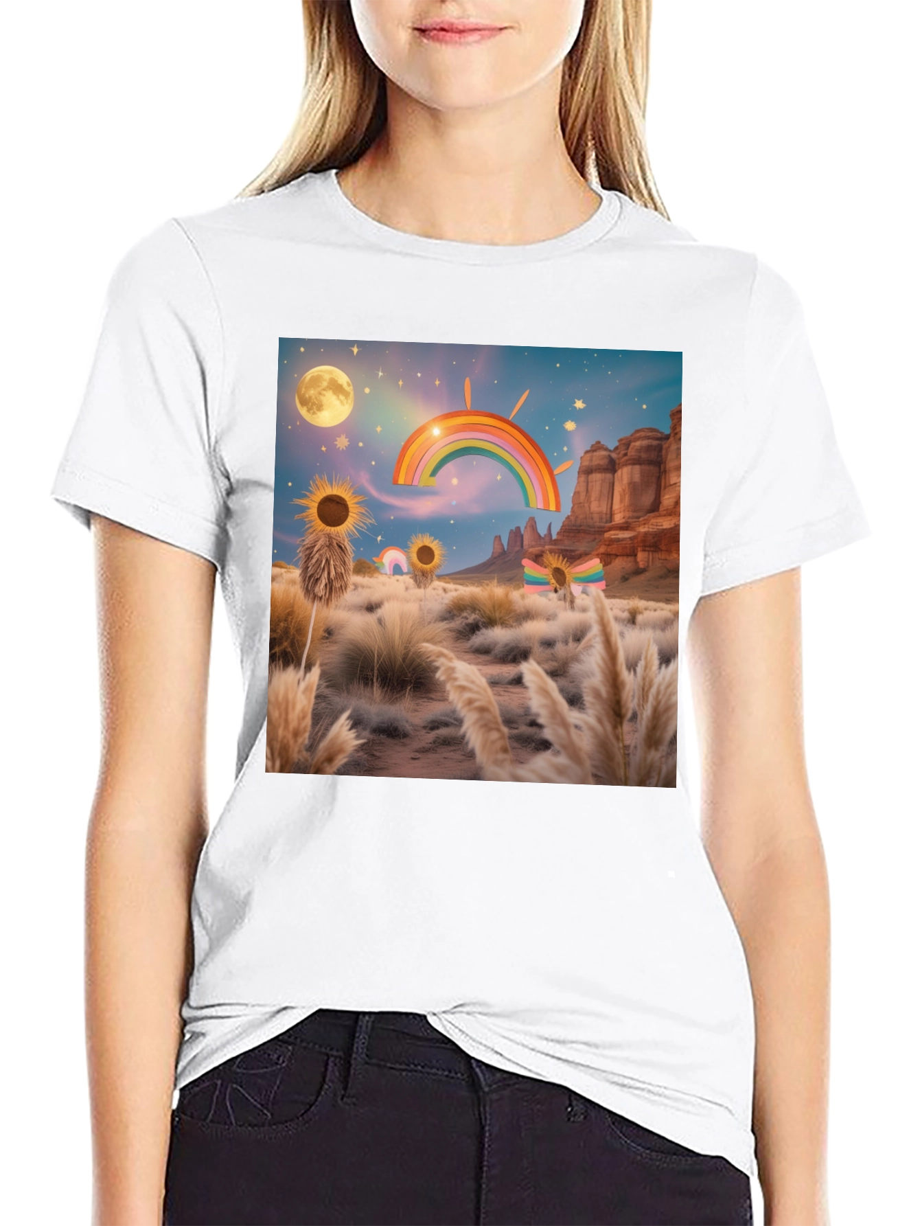 Desert Rainbow Graphic Tee
