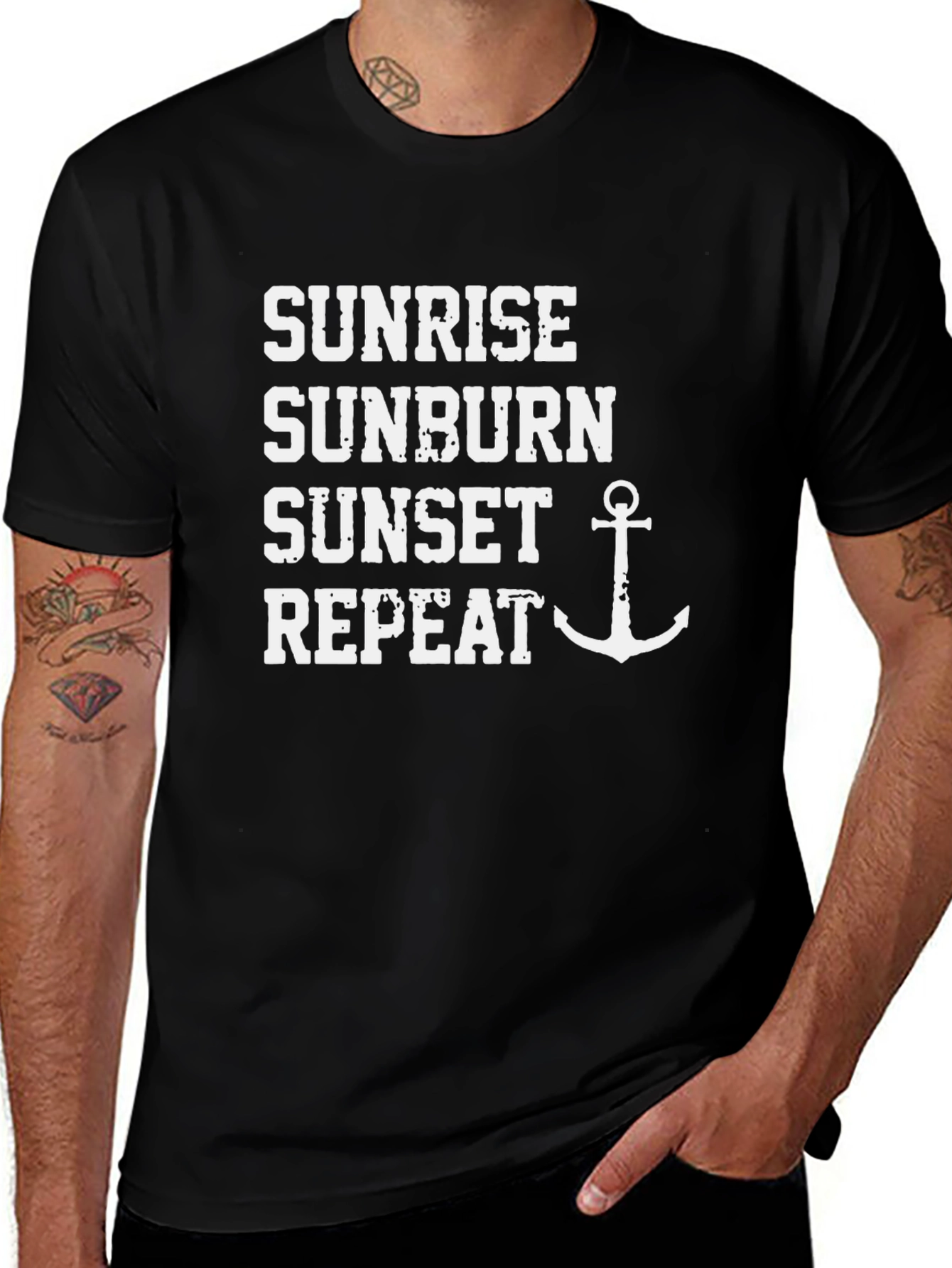 Sunrise Sunburn Sunset Repeat T-Shirt