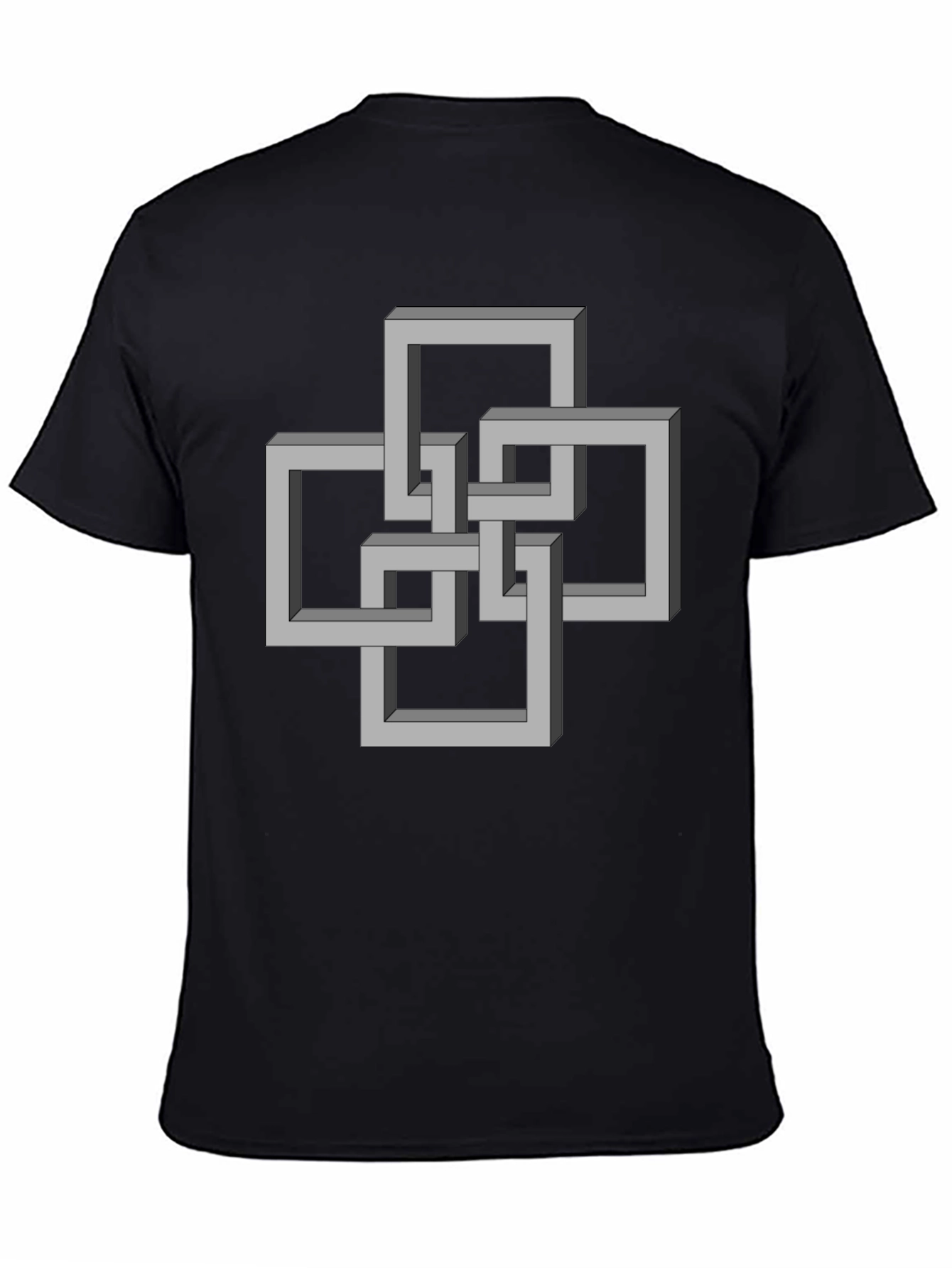 Impossible Squares Optical Illusion T-Shirt