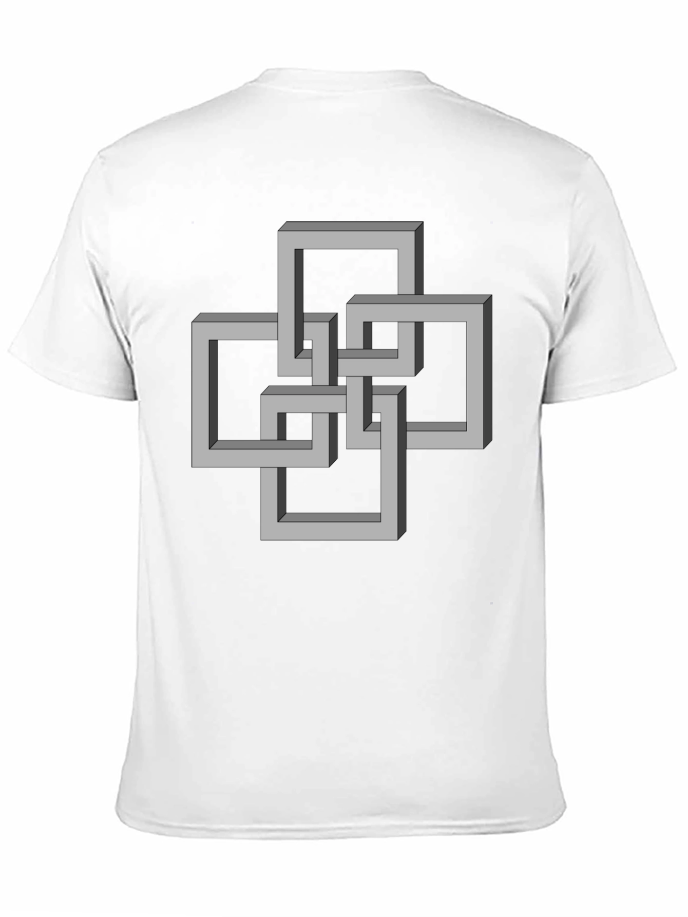 Impossible Squares Optical Illusion T-Shirt