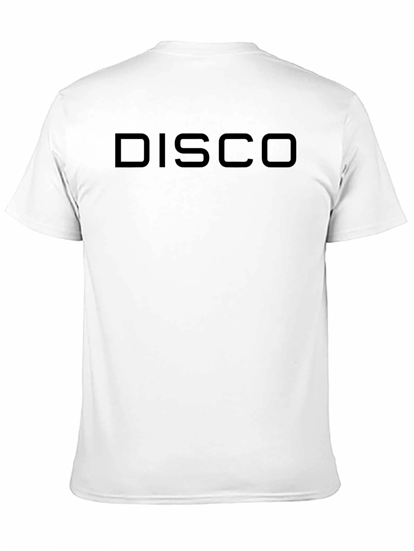 Mens Disco Graphic Tee - Solid Black